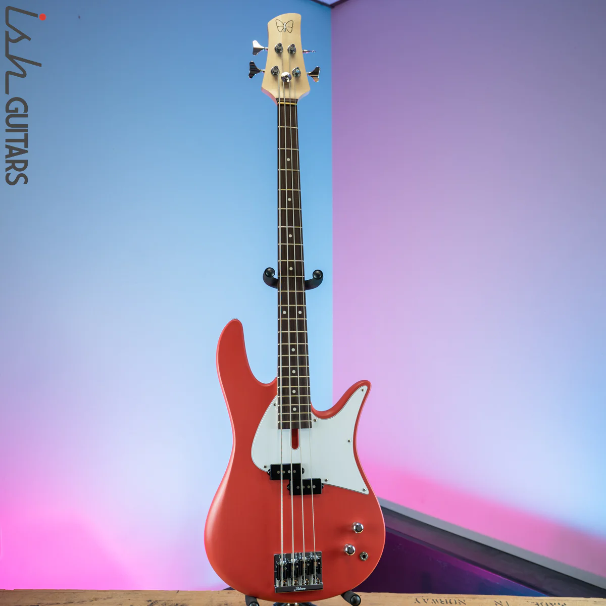 Fodera Monarch P Classic Standard Classic 4 String Satin Fiesta Red - Image 2