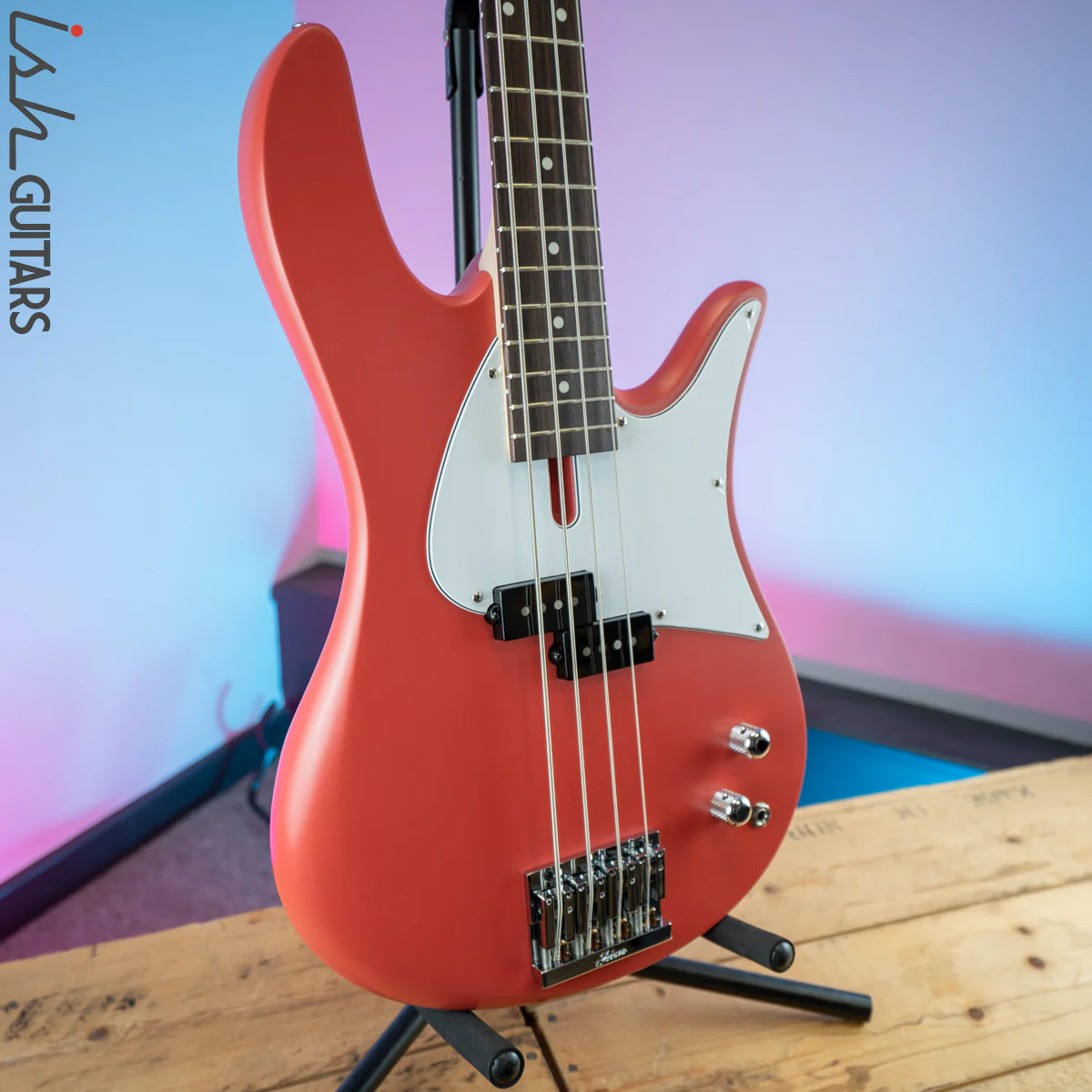 Fodera Monarch P Classic Standard Classic 4 String Satin Fiesta Red - Image 5