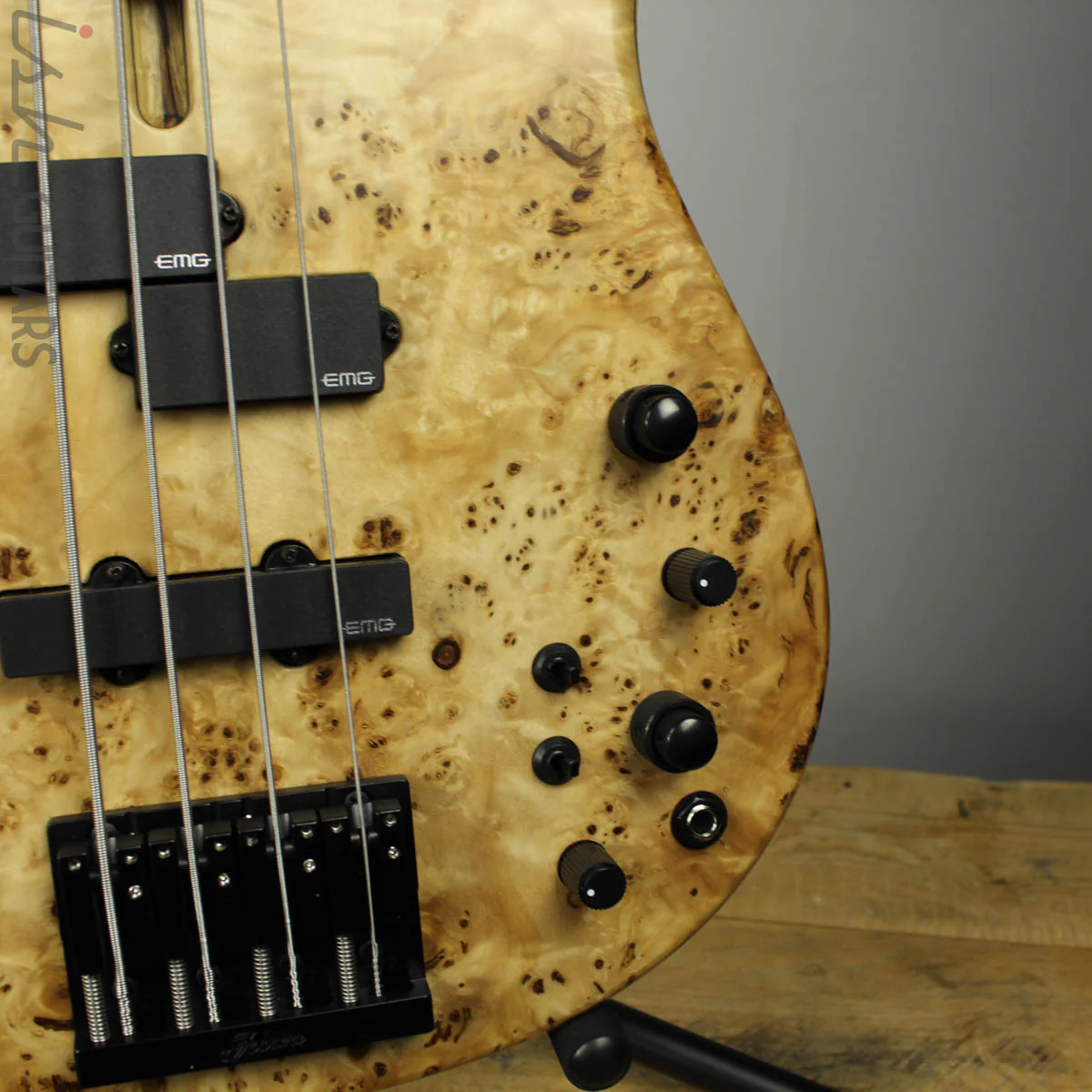 Fodera Monarch 4 Standard Special Poplar Burl Bass - Image 4