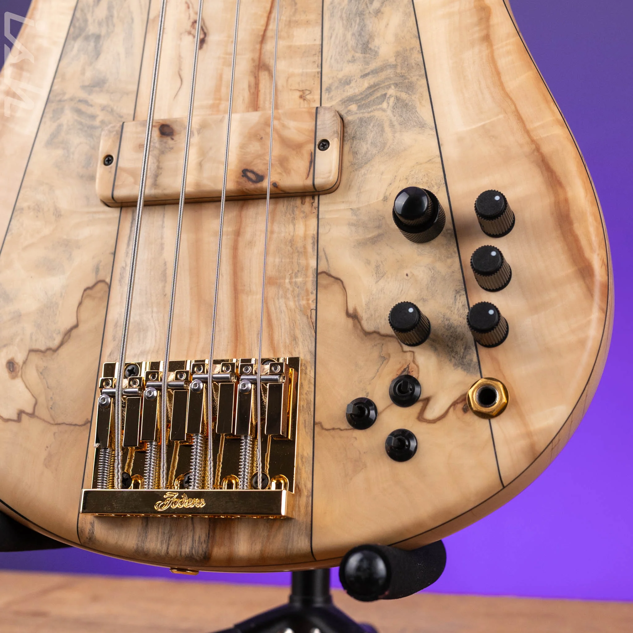 Fodera Monarch Deluxe 4 String Bass-Solid Body - Image 5