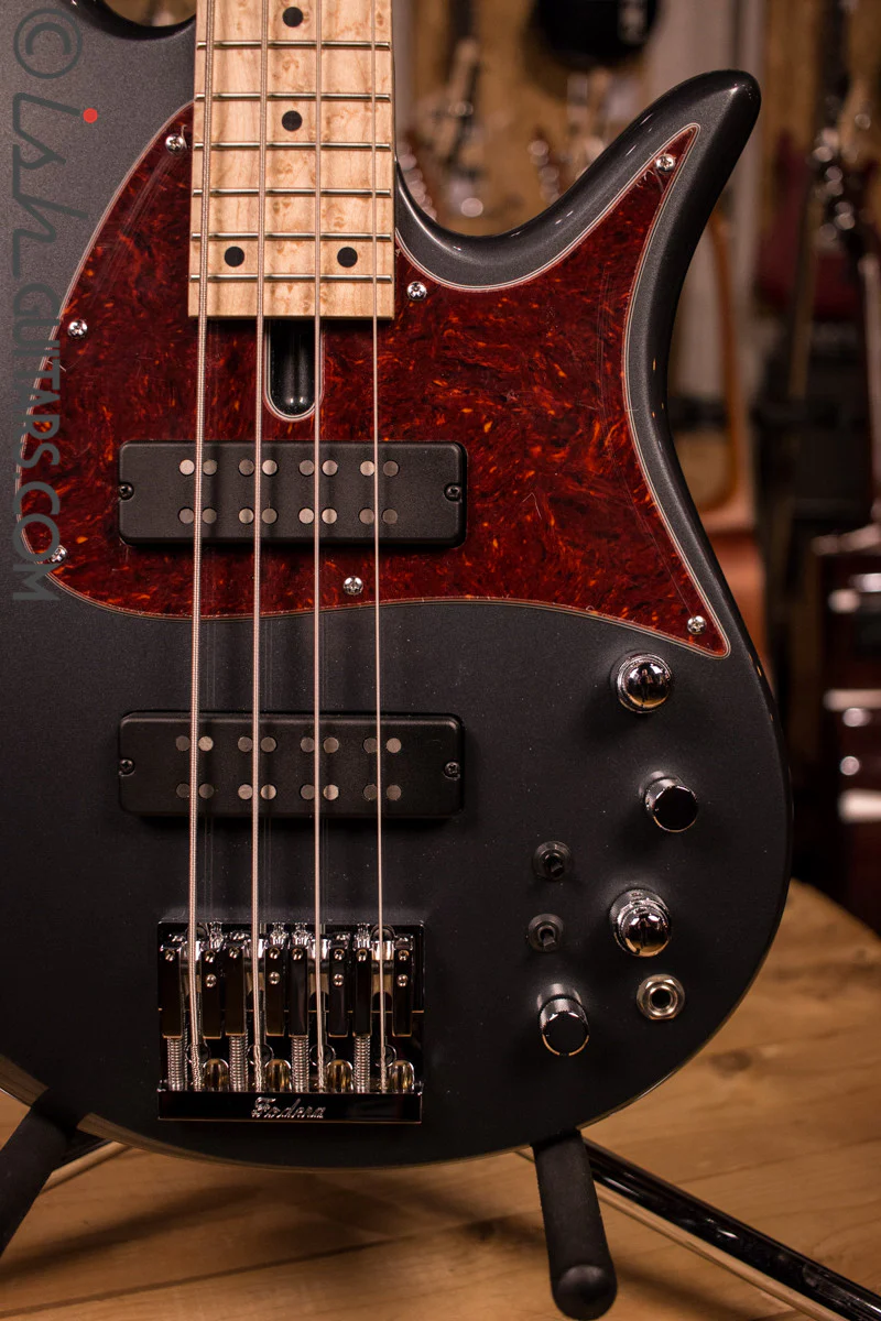 Fodera Monarch Standard Classic 4 Charcoal Frost Metallic - Image 3