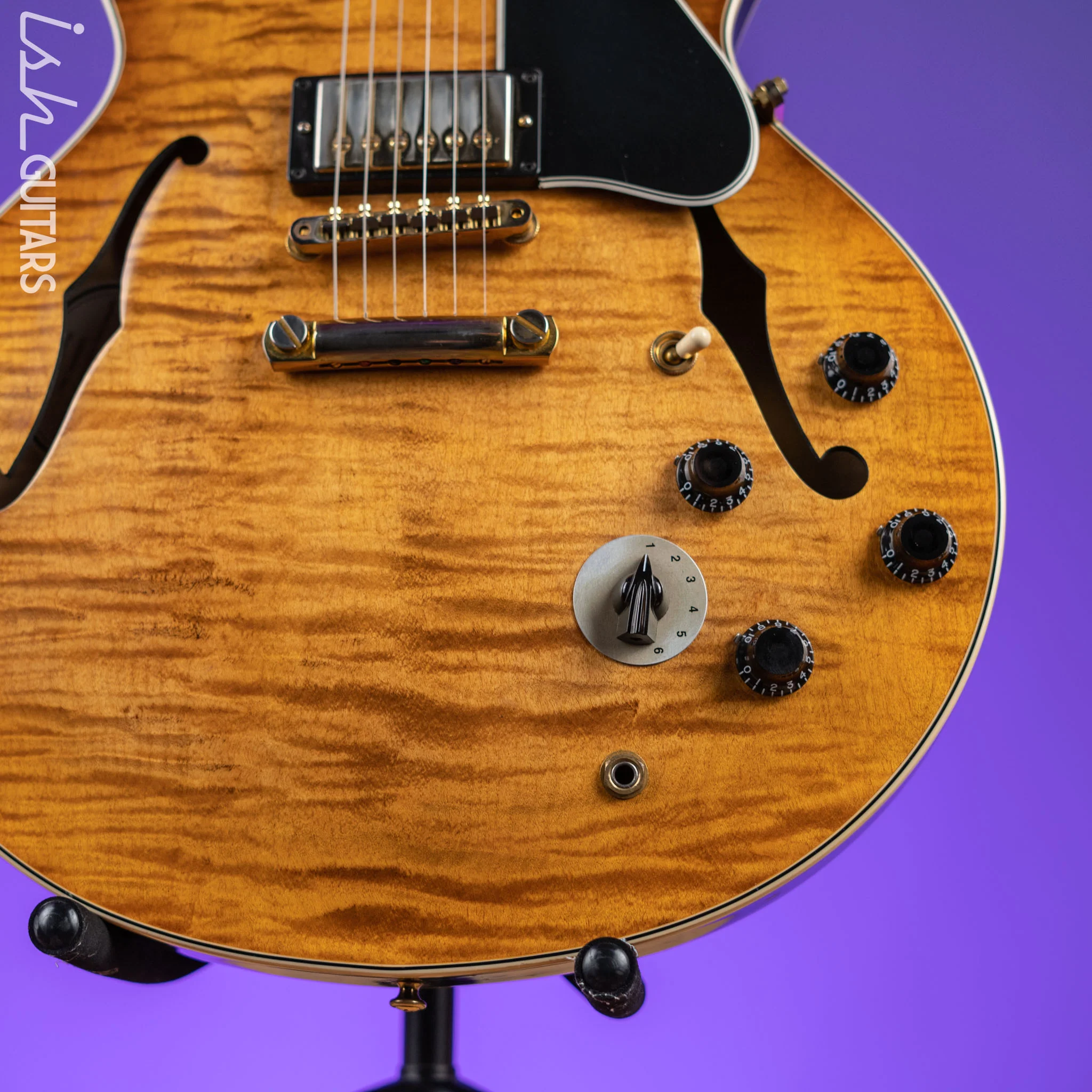 Gibson Memphis 1964 Reissue ES-345 Semi Hollow Electric Guitar Faded Light Burst - Image 4