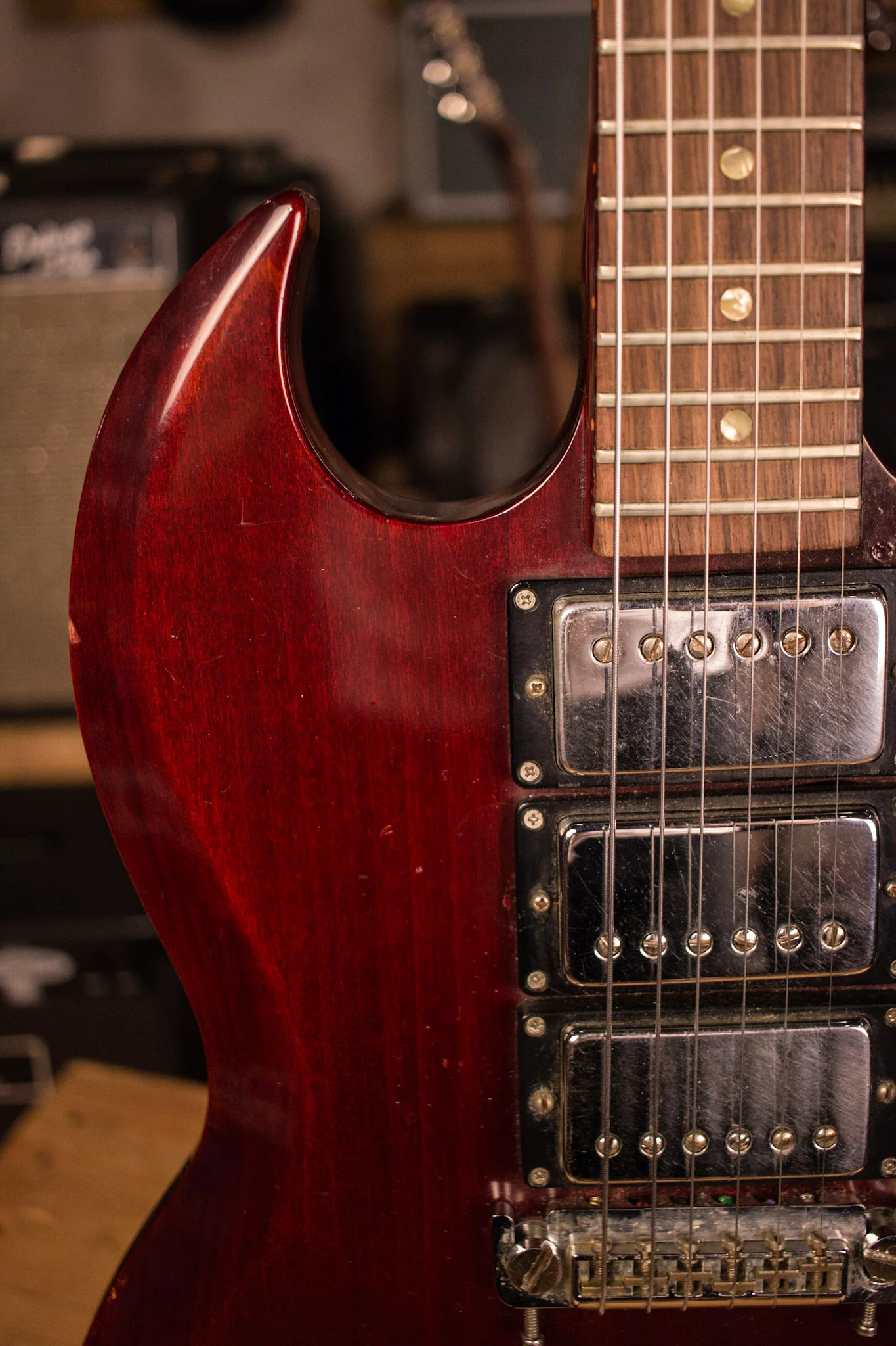 1970 Gibson SG I Modified like Custom 3 Humbucker - Image 3