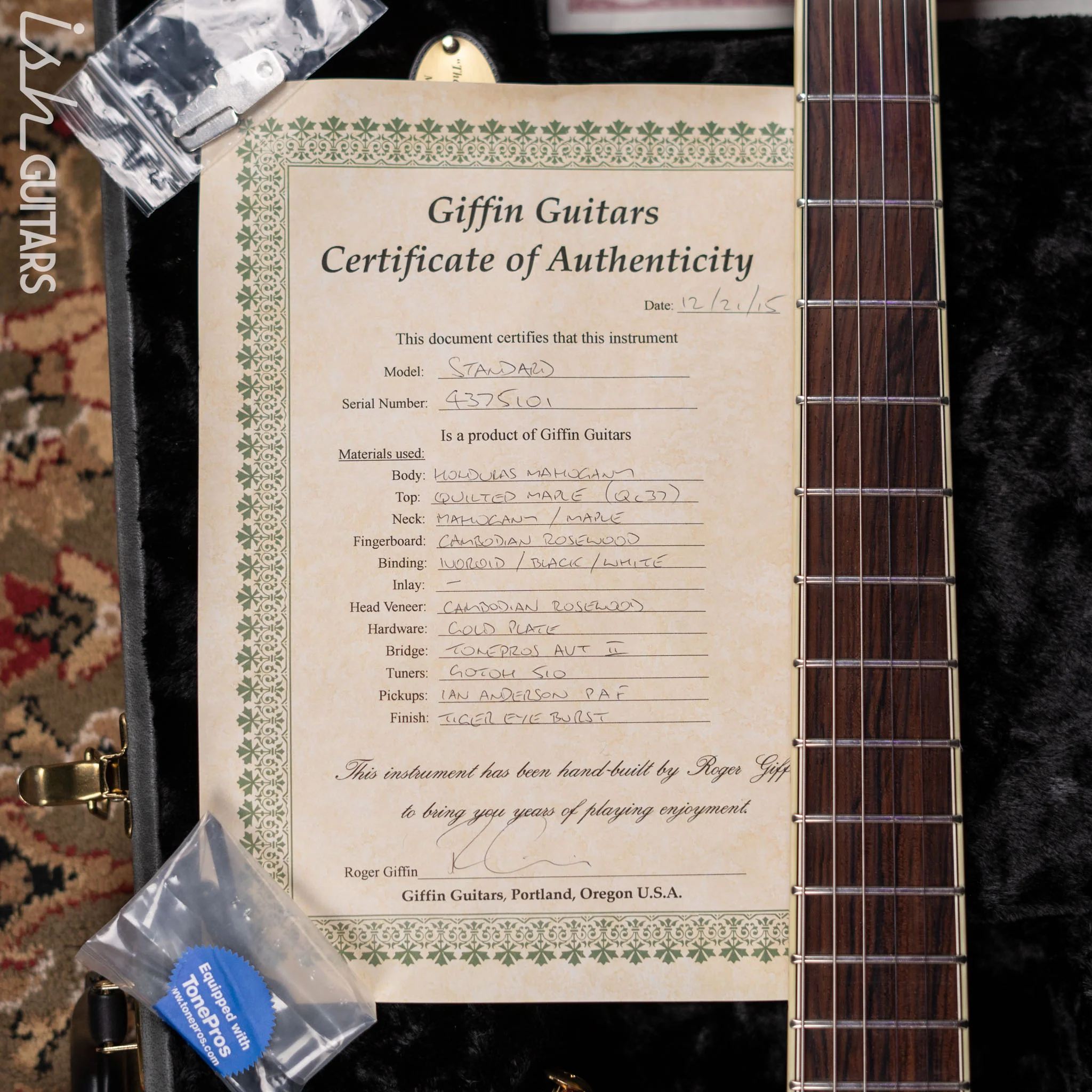 Giffin Standard Tiger Eye Burst - Image 18