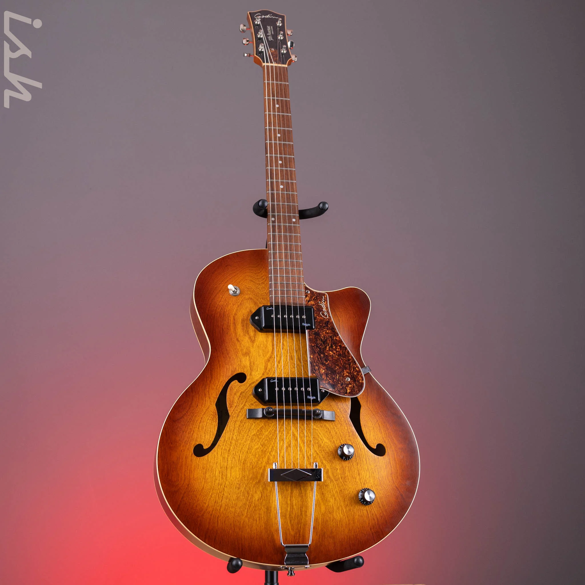 Godin 5th Avenue CW Kingpin II Cognac Burst - Image 2