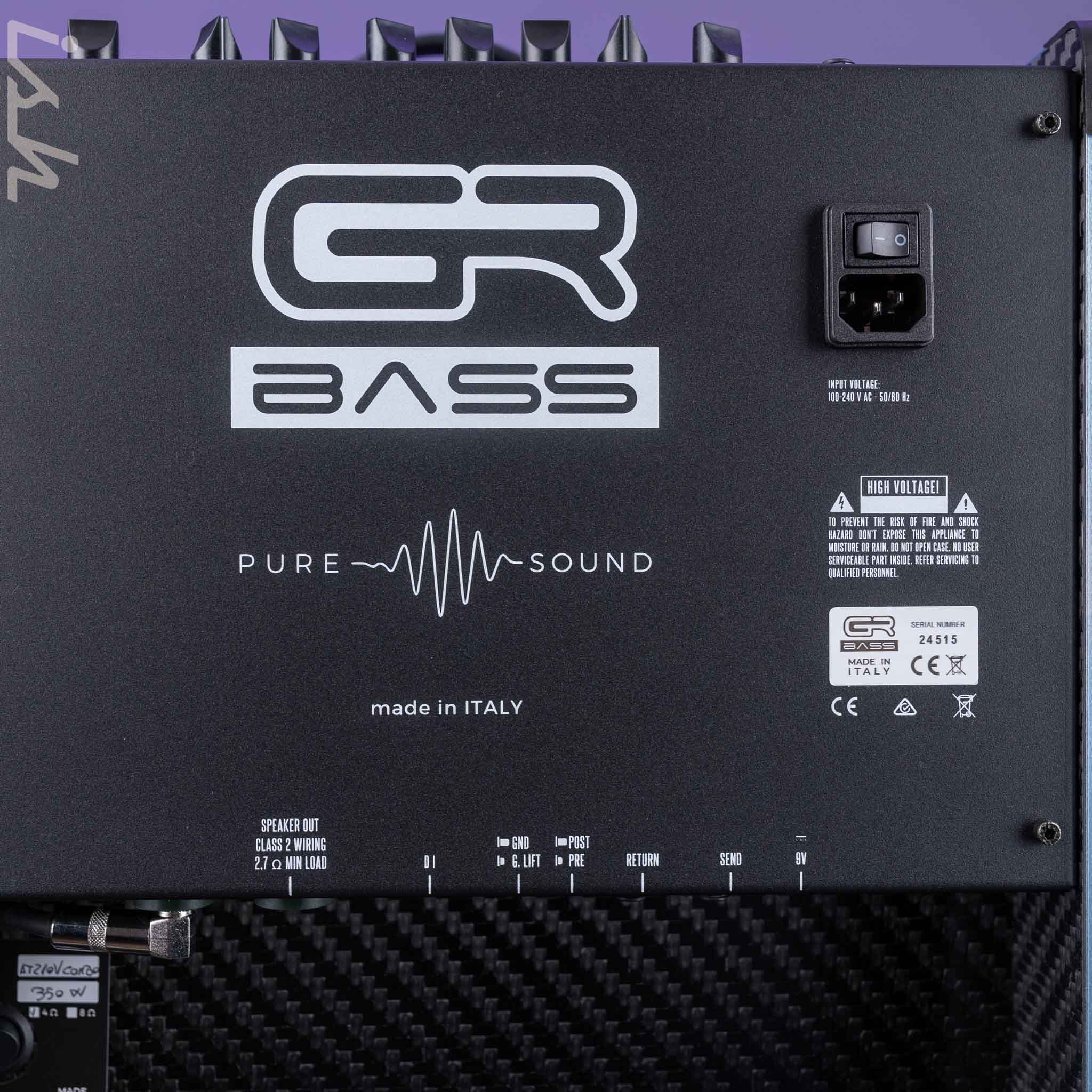 GR Audio AT 210V Bass Combo Amp Carbon Fiber 350W 2x10" 4 Ohm - Image 3