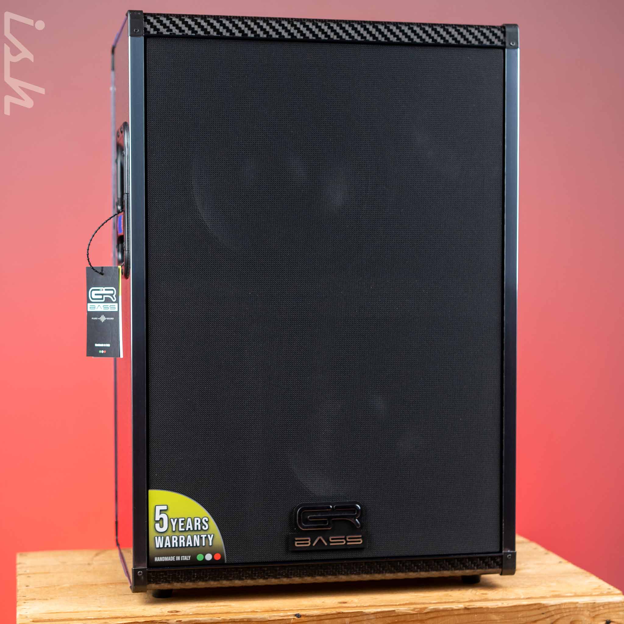 GR Bass AT 212+ 900W 4 Ohm Bass Cabinet Black Carbon Fiber