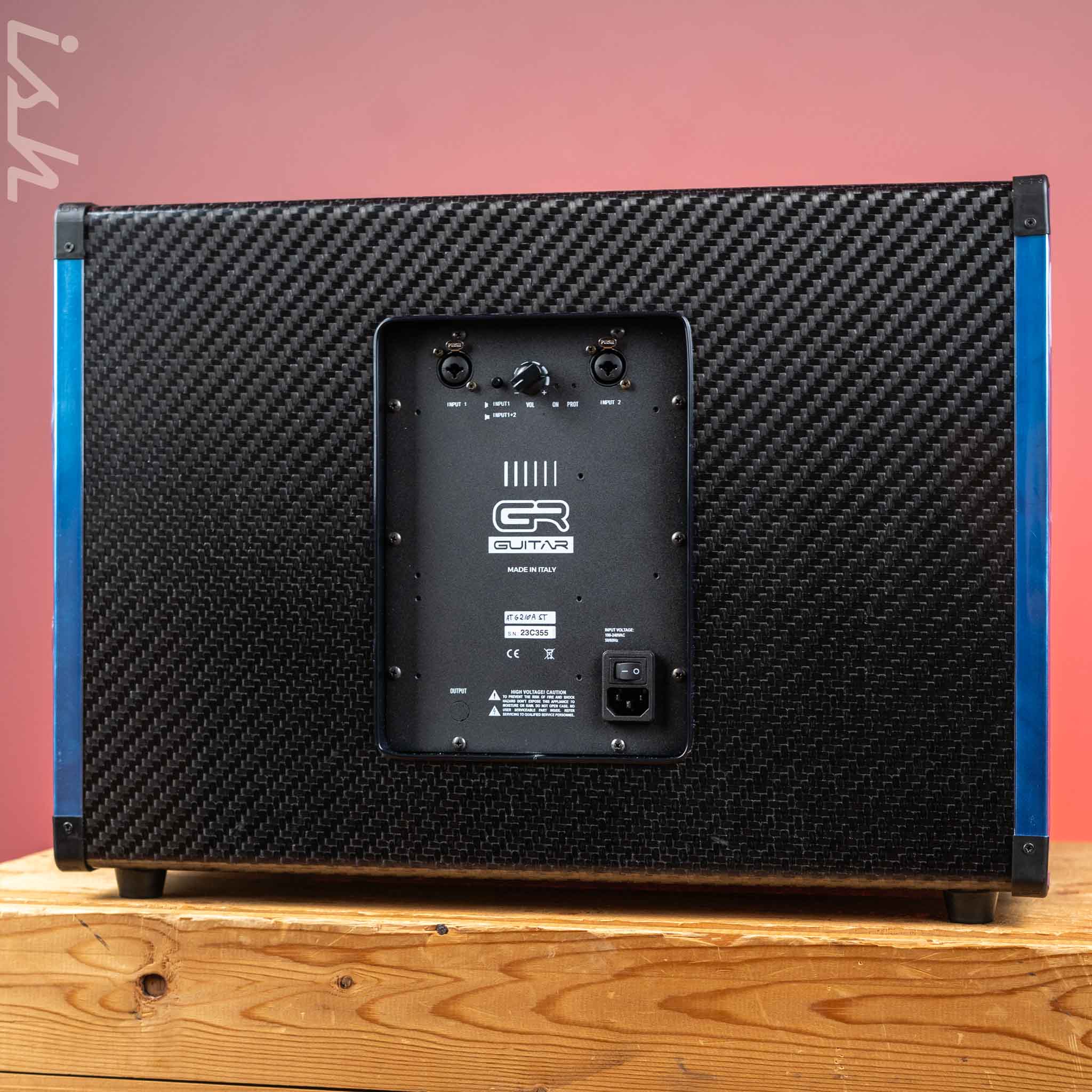 GR Guitar AT G210A ST 300W 8ohm 2x10 Guitar Cabinet Black Carbon Fiber - Image 3