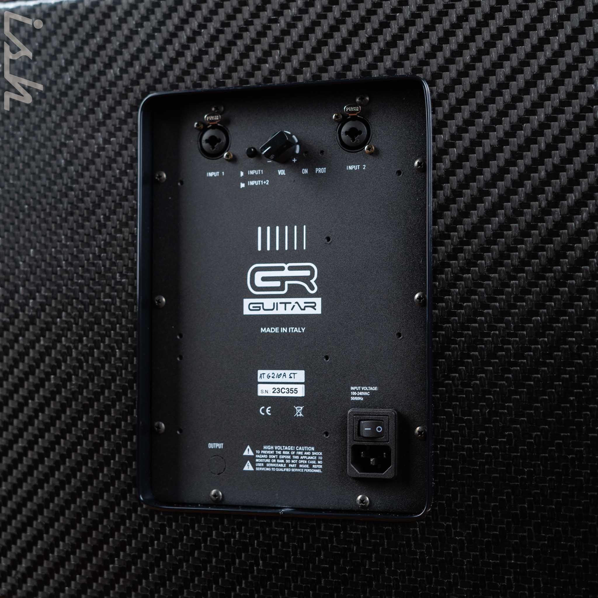 GR Guitar AT G210A ST 300W 8ohm 2x10 Guitar Cabinet Black Carbon Fiber - Image 4