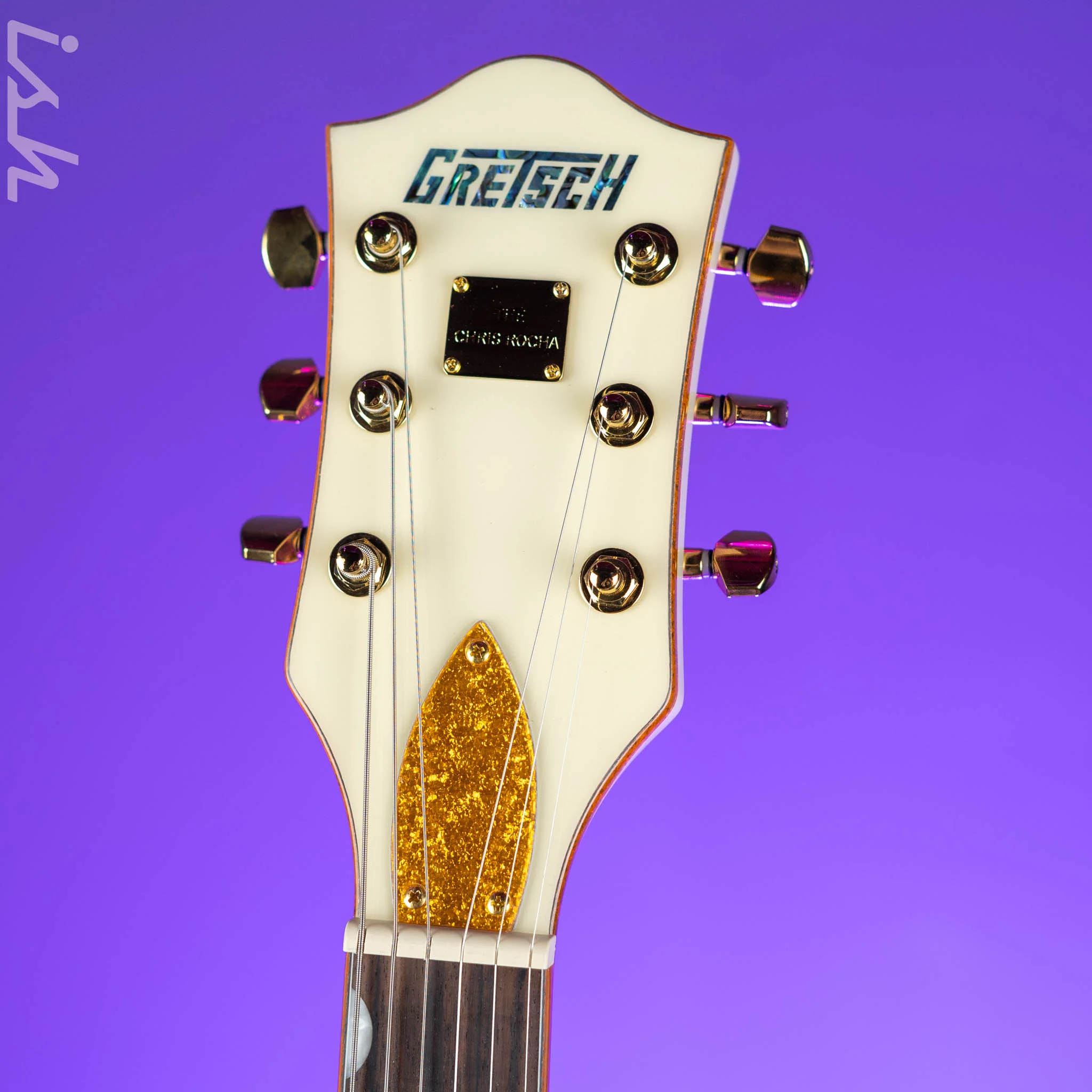 Gretsch Electromatic Chris Rocha Broadkaster Jr. Center Block Vintage White - Image 5