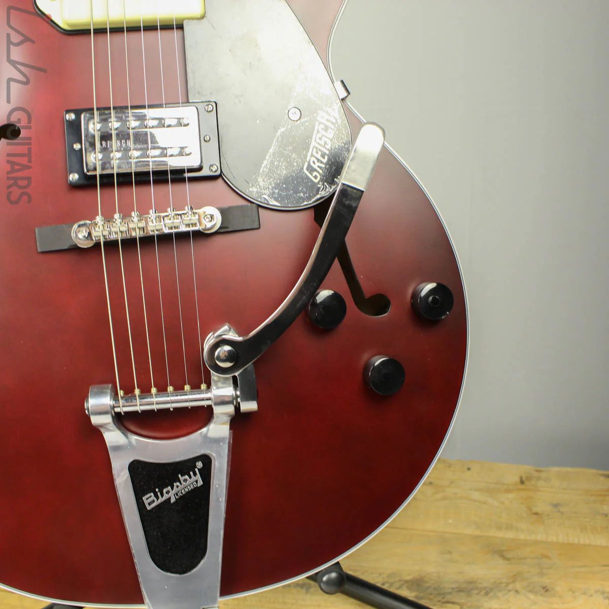Gretsch G2420T-P90 Limited Edition Streamliner Hollow Body w/ Bigsby Midnight Wine Satin - Image 4