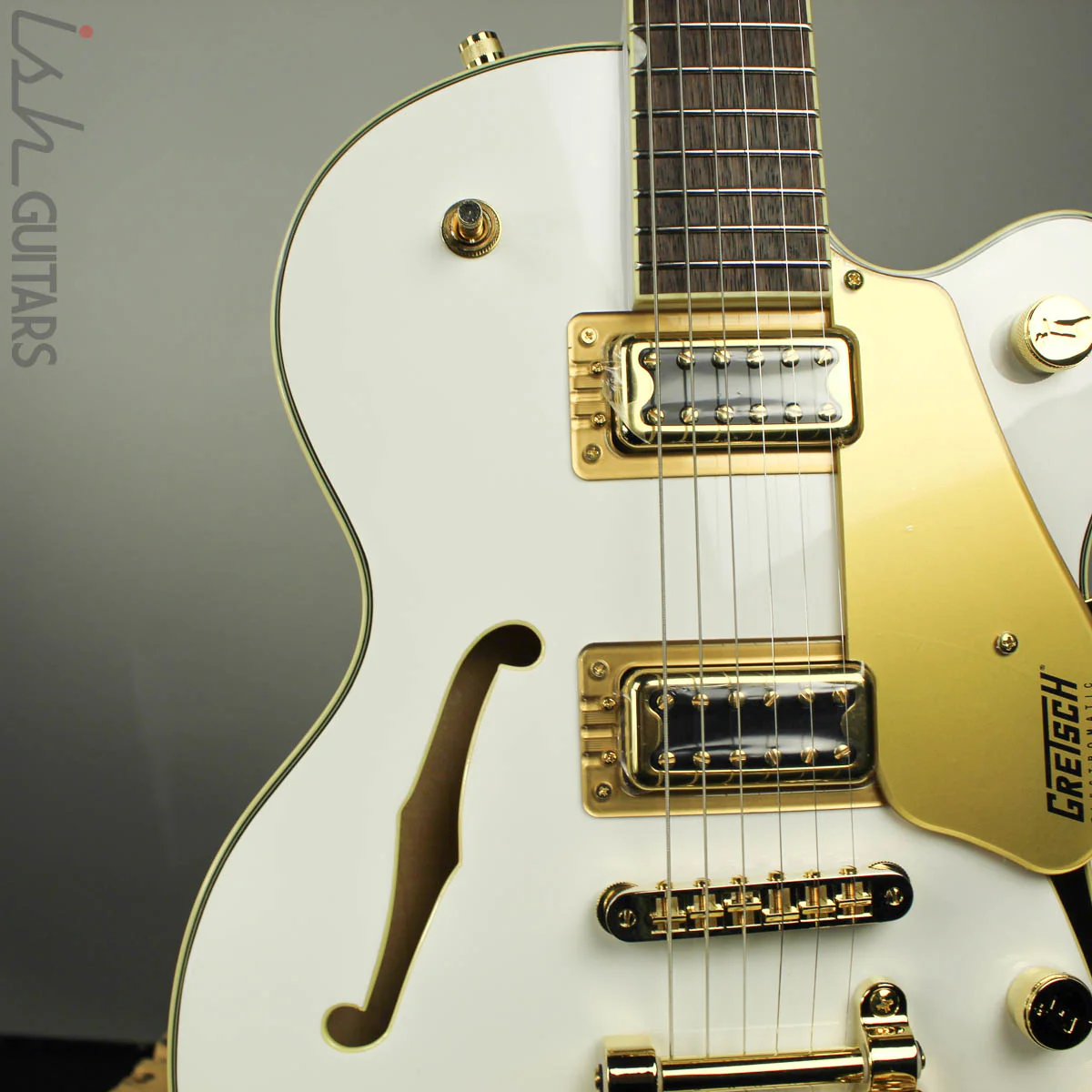 Gretsch G5655TG Limited Edition Electromatic Gold Hardware Snow Crest White - Image 4