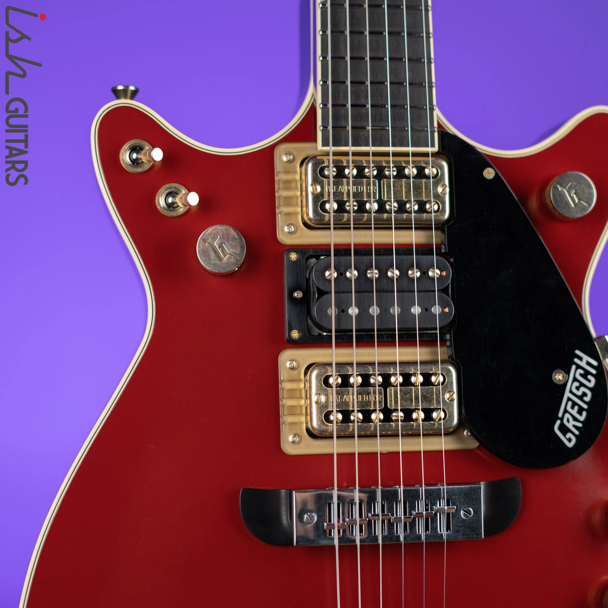 Gretsch G6131G Malcom Young LTD Raw Jet Vintage Firebird Red - *Lightly Aged* Demo - Image 3