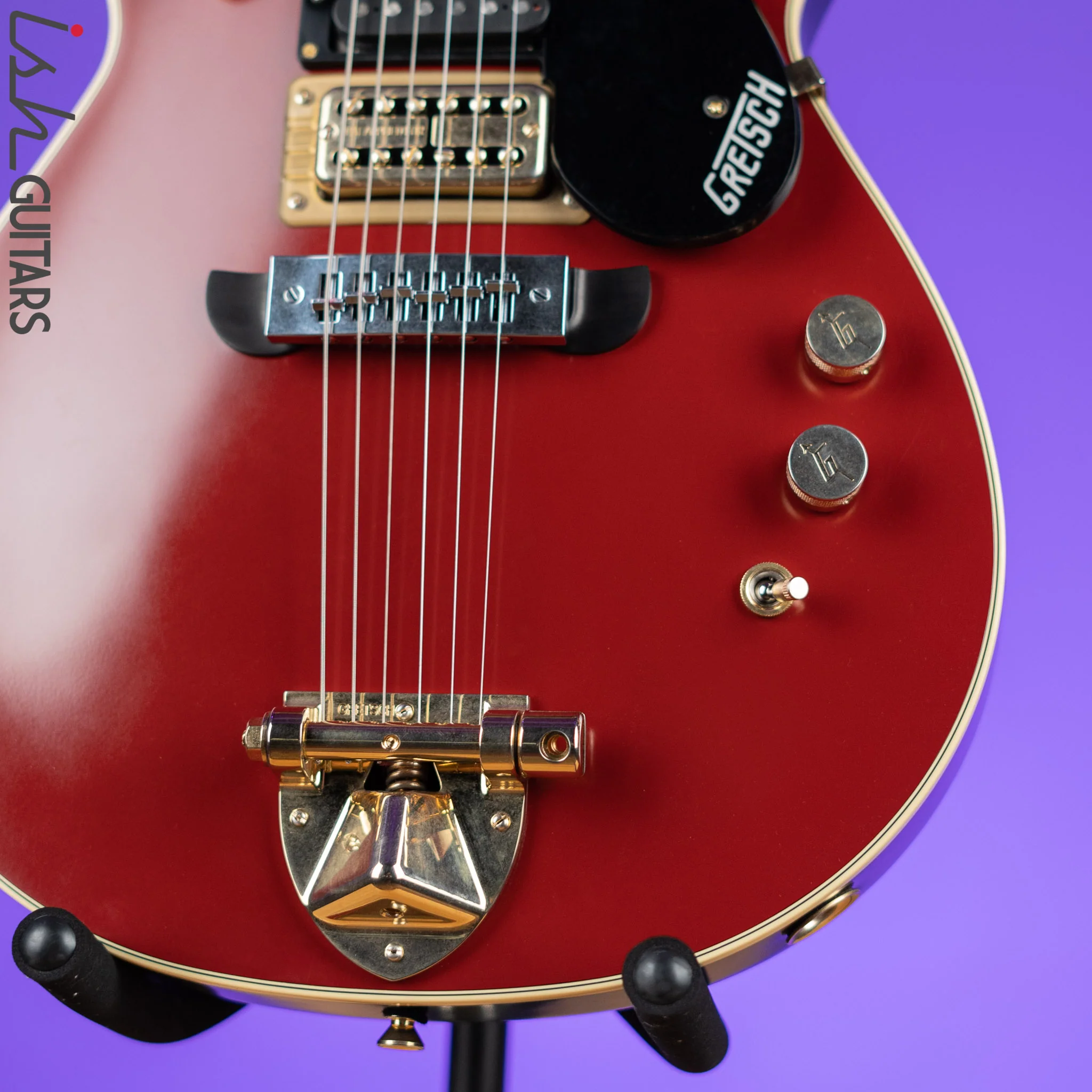 Gretsch G6131G Malcom Young LTD Raw Jet Vintage Firebird Red - *Lightly Aged* Demo - Image 4