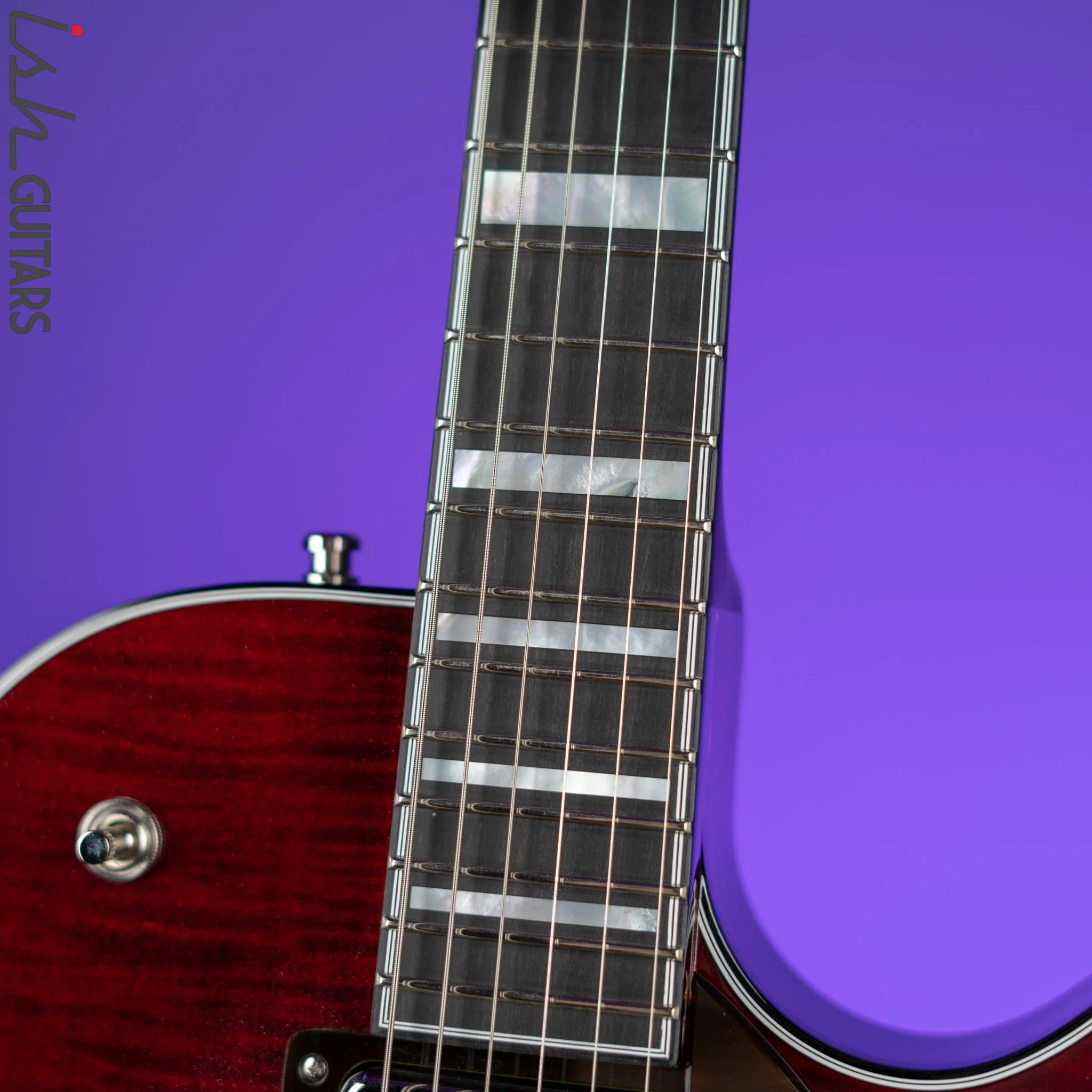 Gretsch G6134TFM Nigel Hendroff Signature Penguin Dark Cherry Demo - Image 7