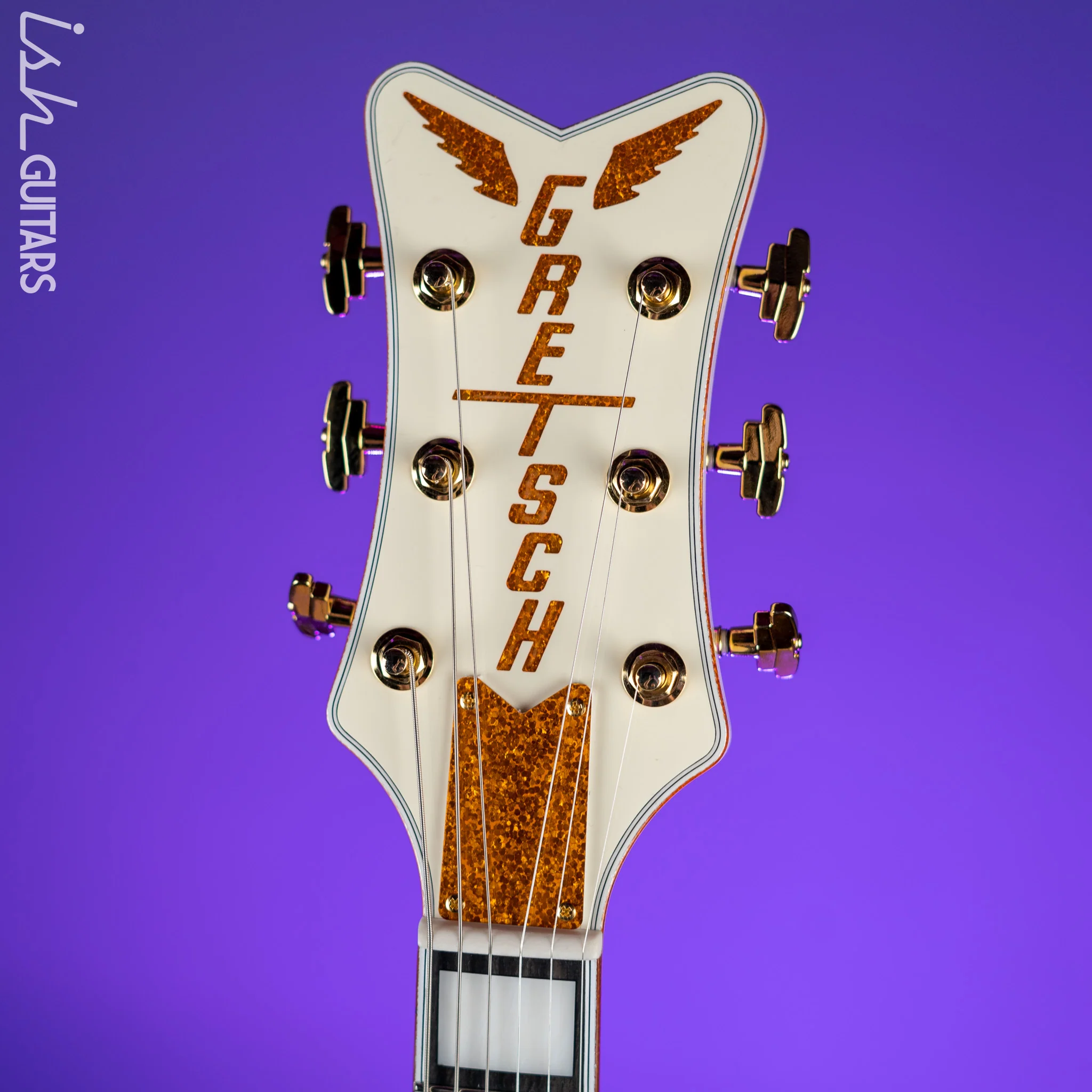 Gretsch G6136T-MGC Michael Guy Chislett Signature Falcon with Bigsby Vintage White - Image 5