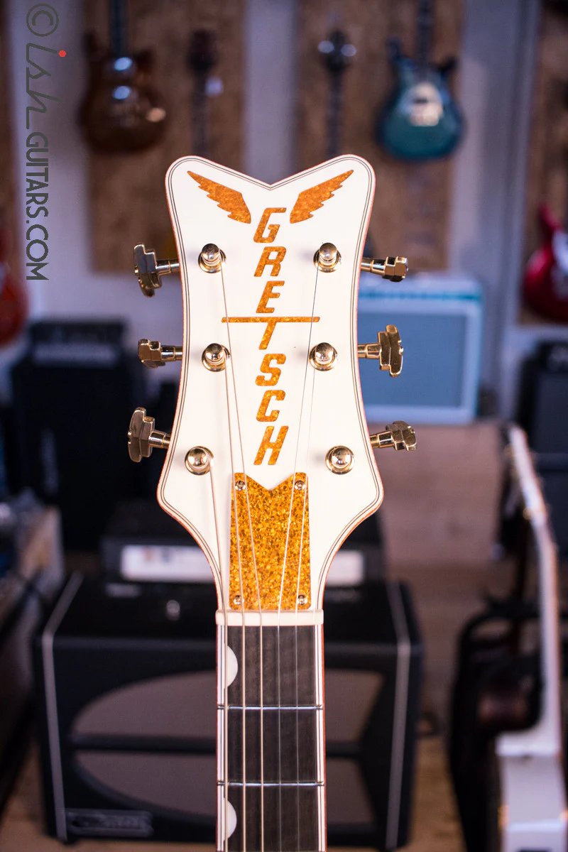 Gretsch G6139-CB White Falcon Center Block Signed by Brian Setzer and Johnny “Spazz” Hatton - Image 5