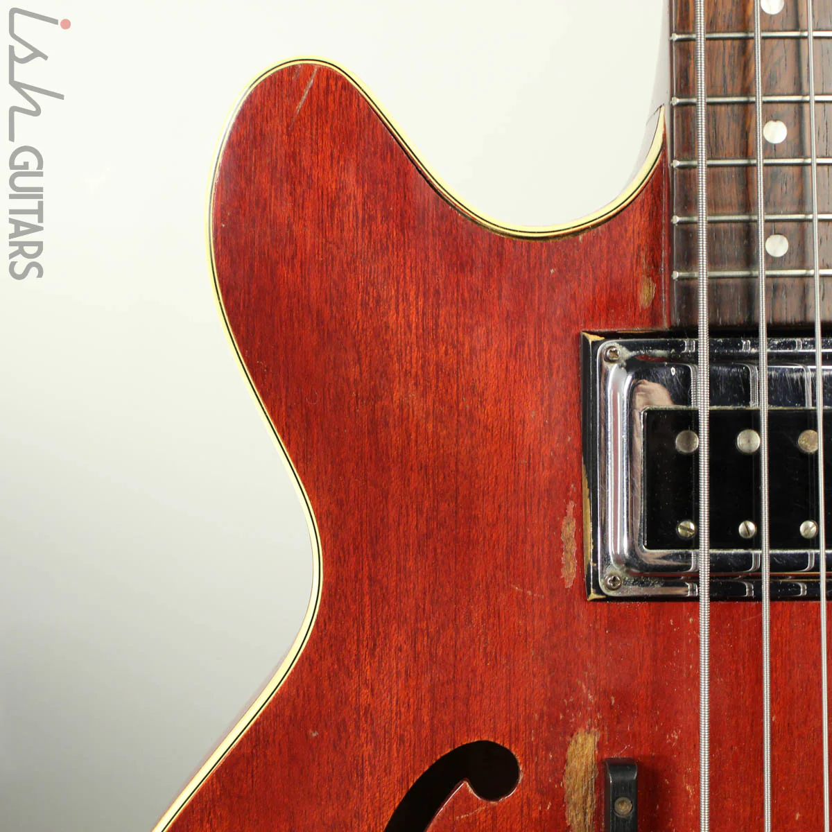 1966 Guild Starfire Hollowbody Bass Cherry with OHSC - Image 3