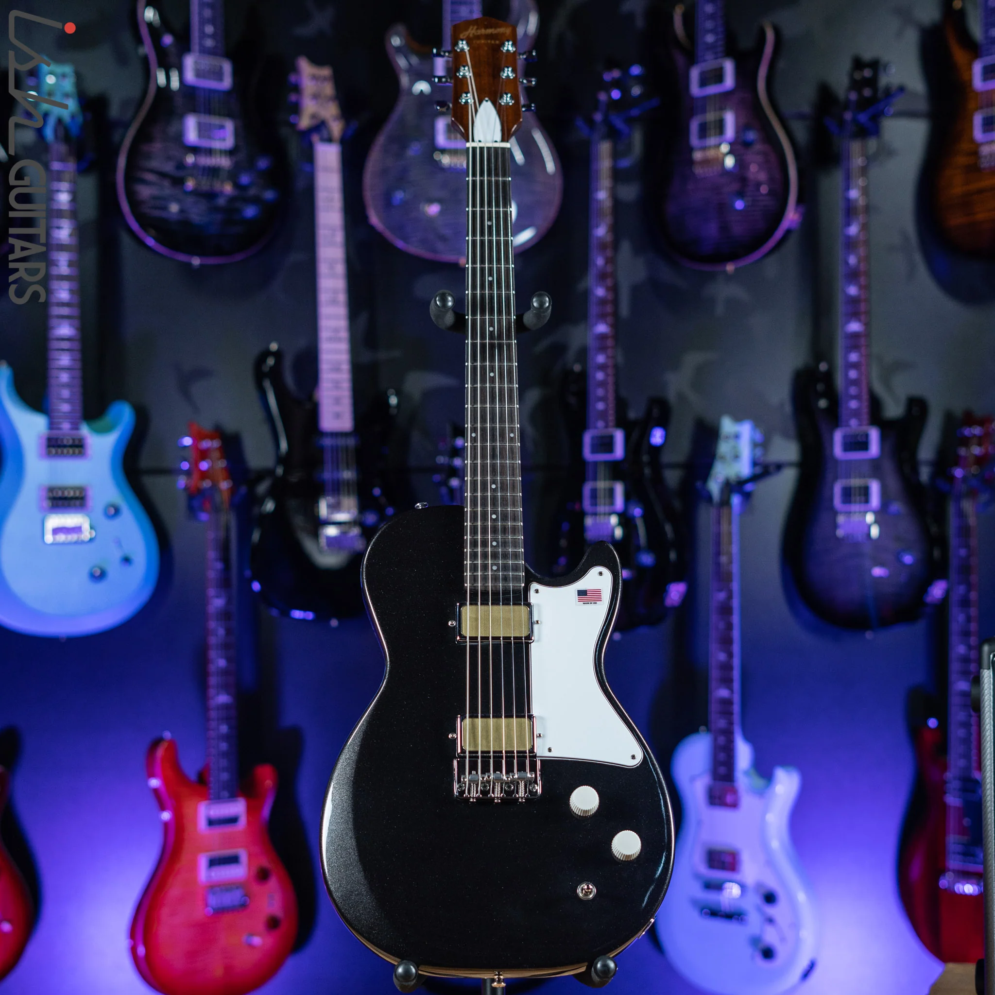 Harmony Jupiter Electric Guitar Space Black Demo - Image 2