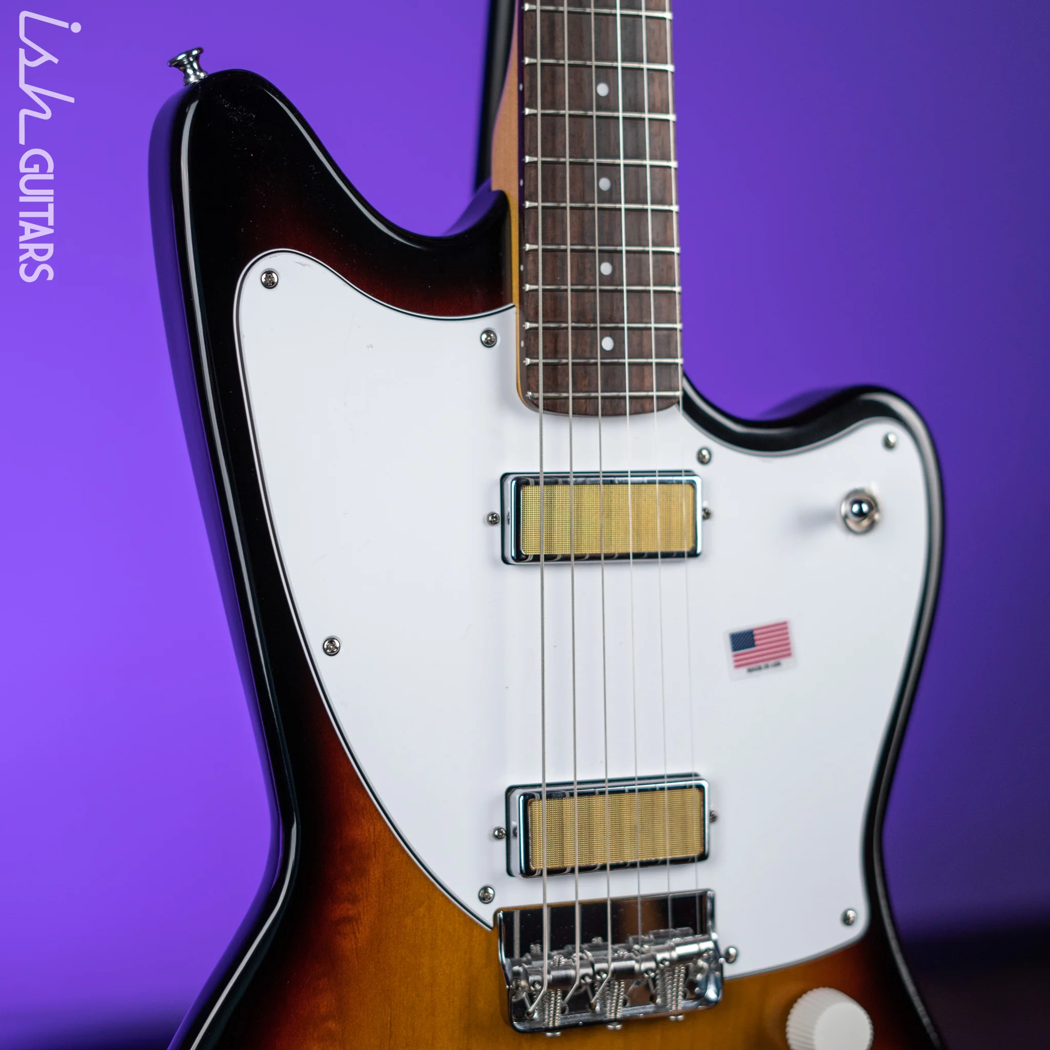 Harmony Silhouette Electric Guitar 3-Tone Sunburst - Image 3