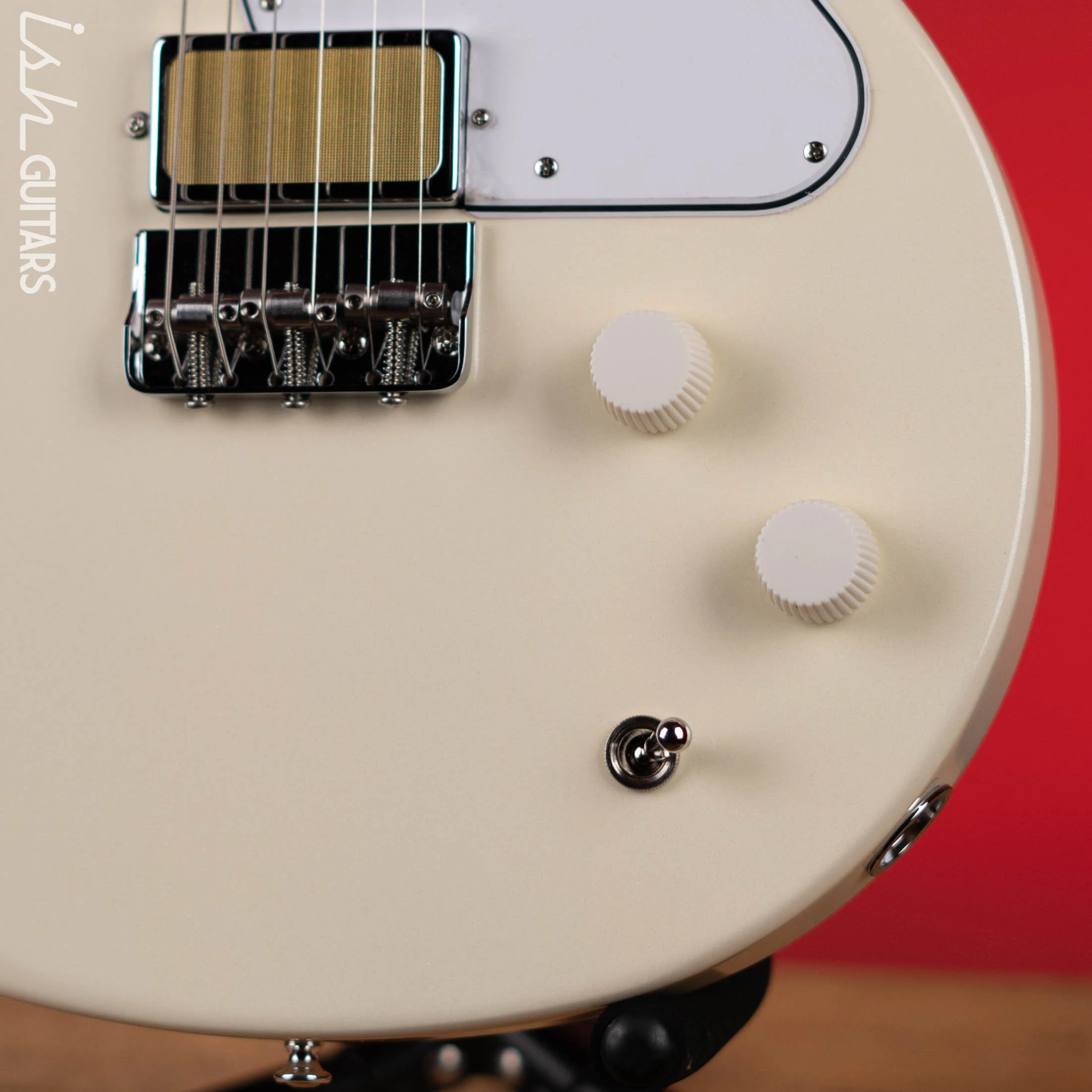 Harmony Standard Rebel Electric Guitar Pearl White Demo - Image 4