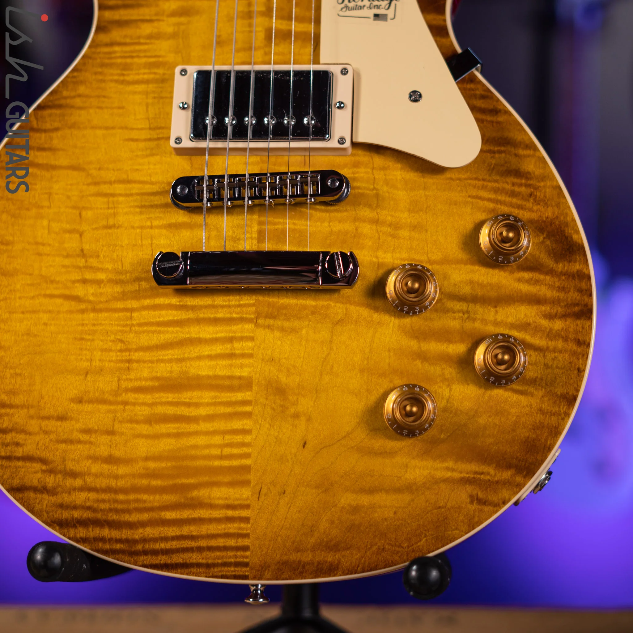 Heritage Standard H-150 Electric Guitar Dirty Lemon Burst - Image 4