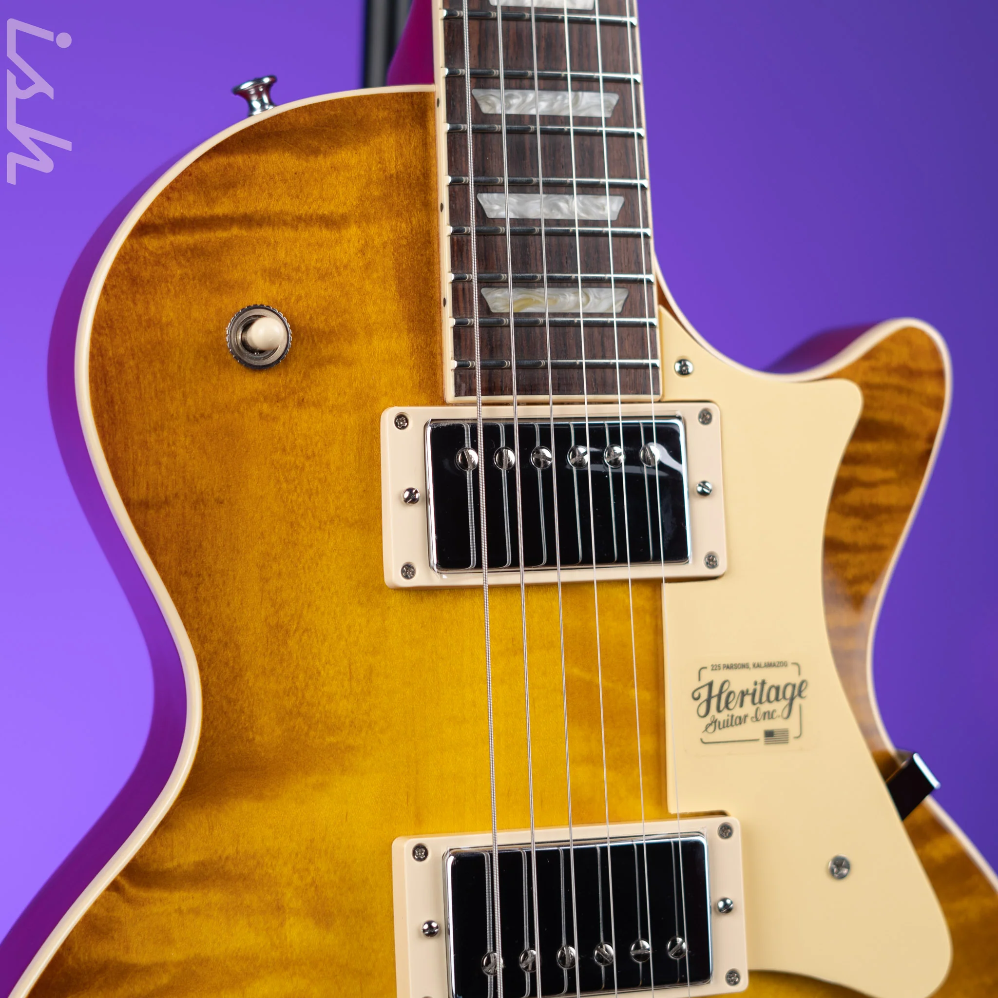 Heritage Standard H-150 Electric Guitar Dirty Lemon Burst Demo - Image 3