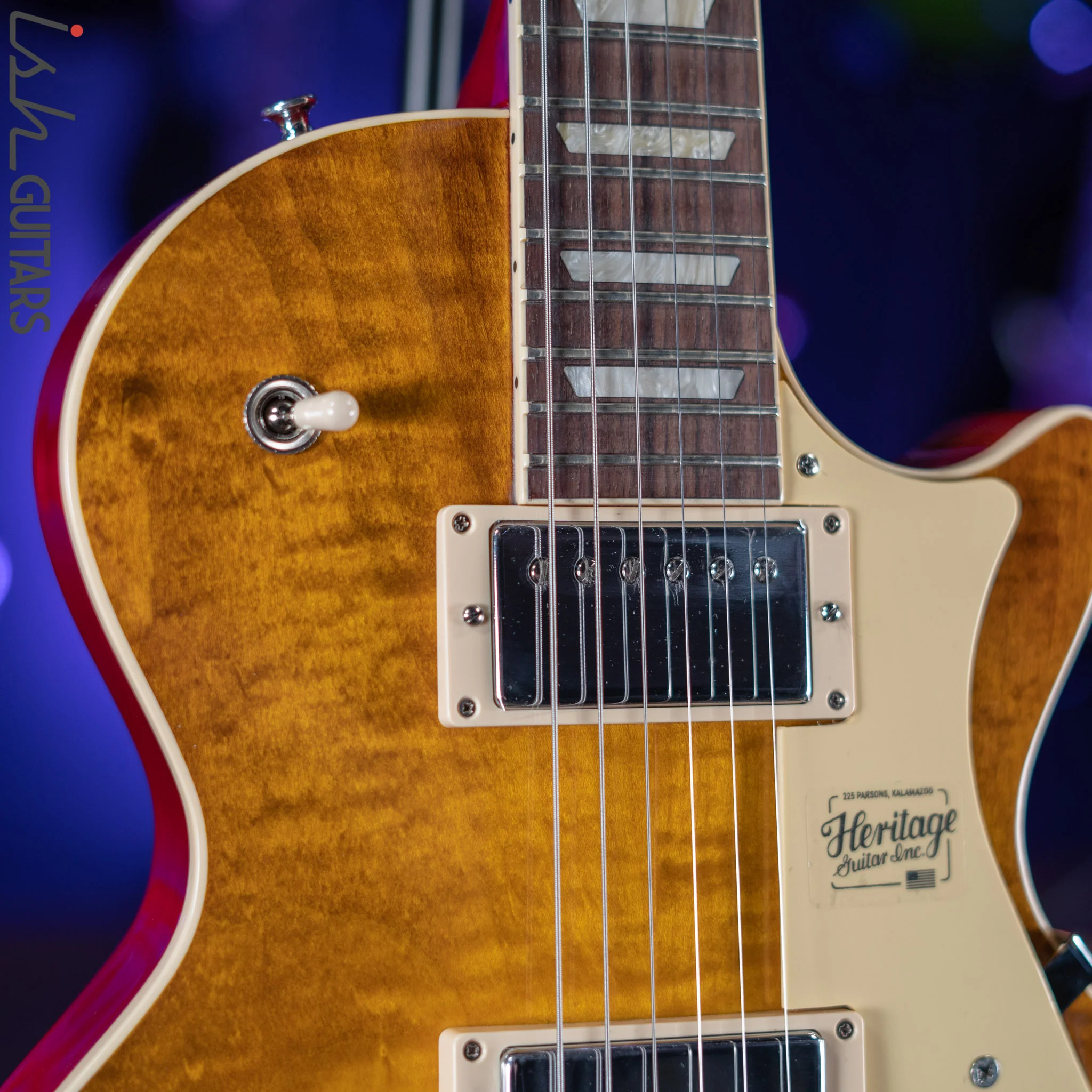 Heritage Standard H-150 Electric Guitar Dirty Lemon Burst Demo - Image 3
