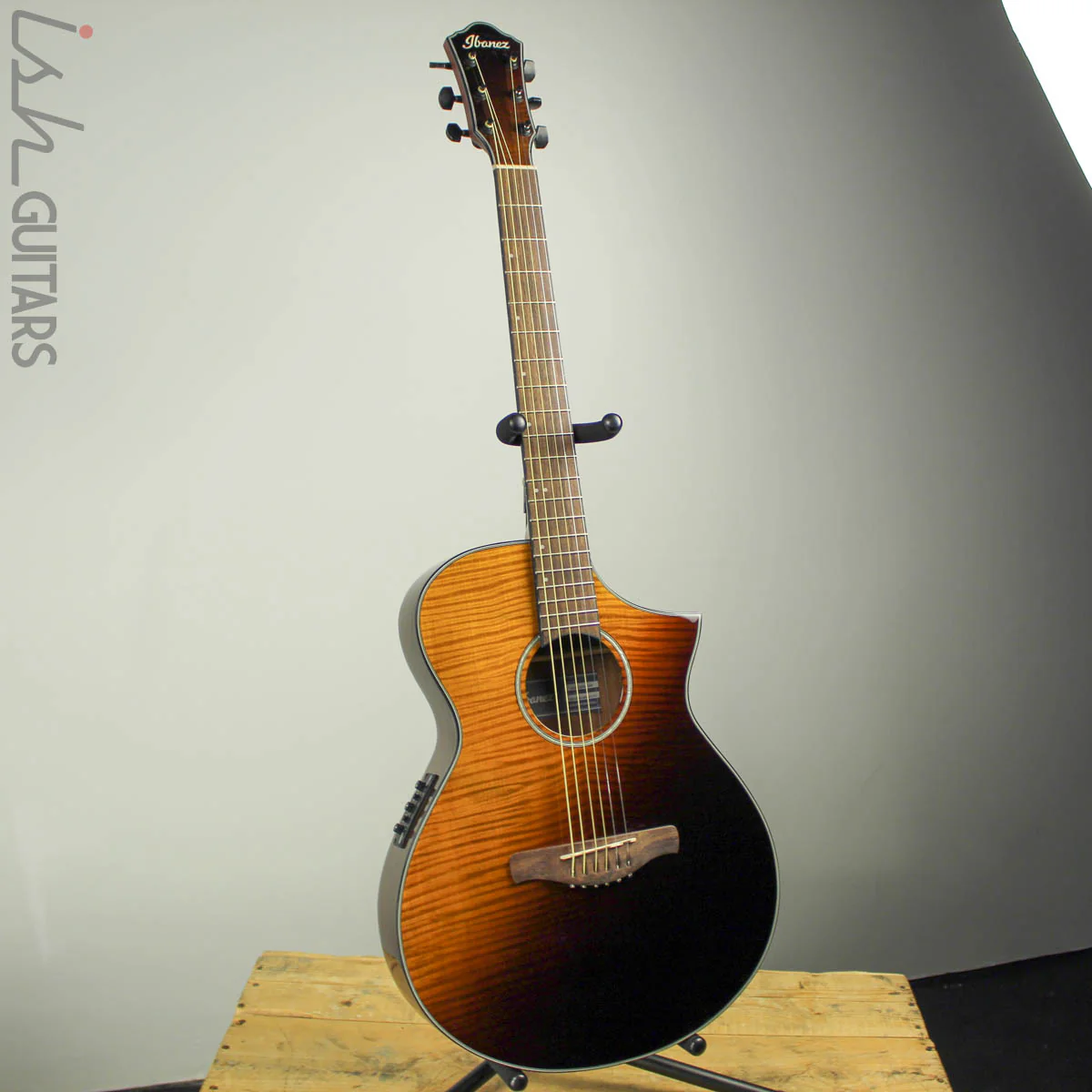 Ibanez AEWC32FM Thinline Amber Sunset Fade B-Stock - Image 2