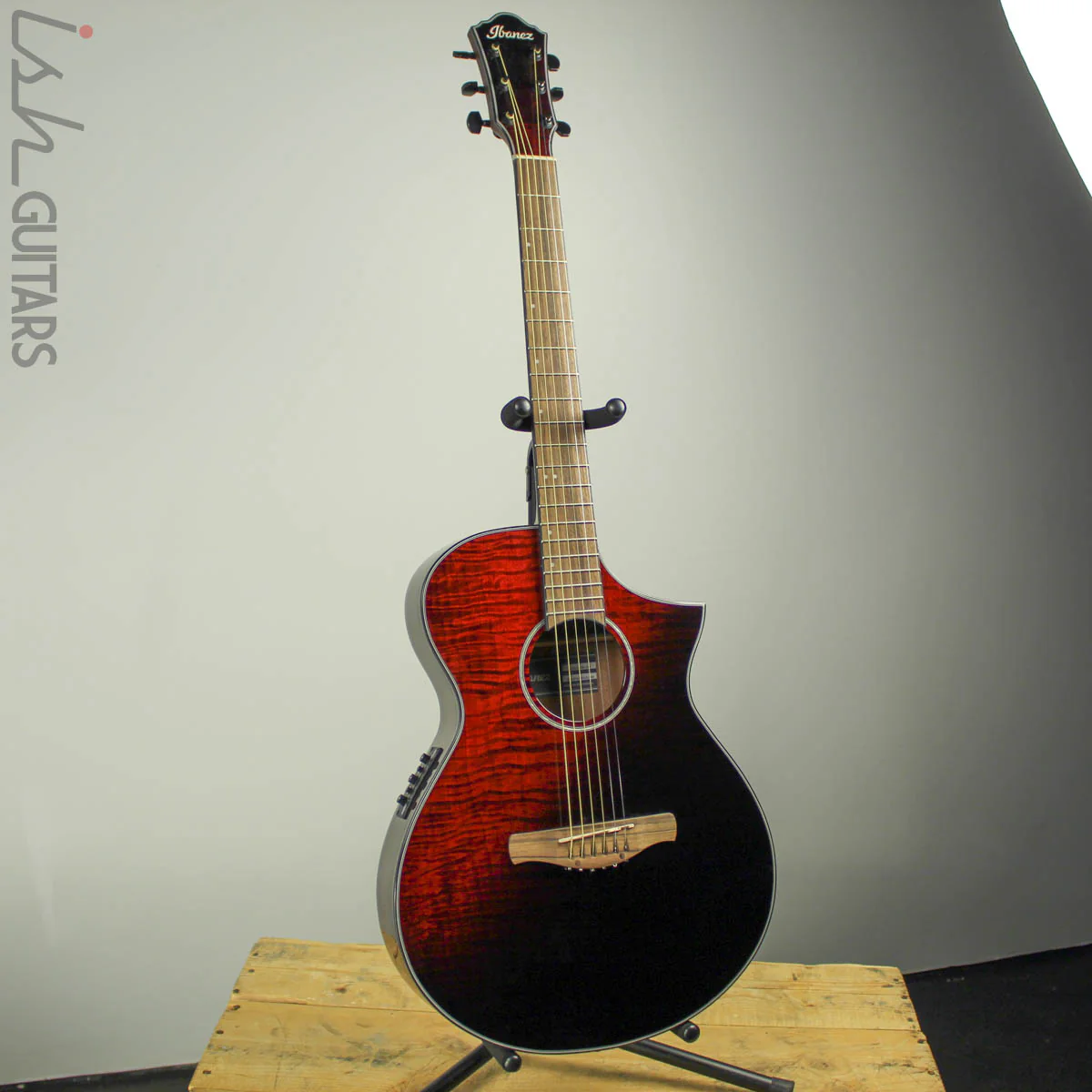 Ibanez AEWC32FM Red Sunset Fade Acoustic Electric - Image 2