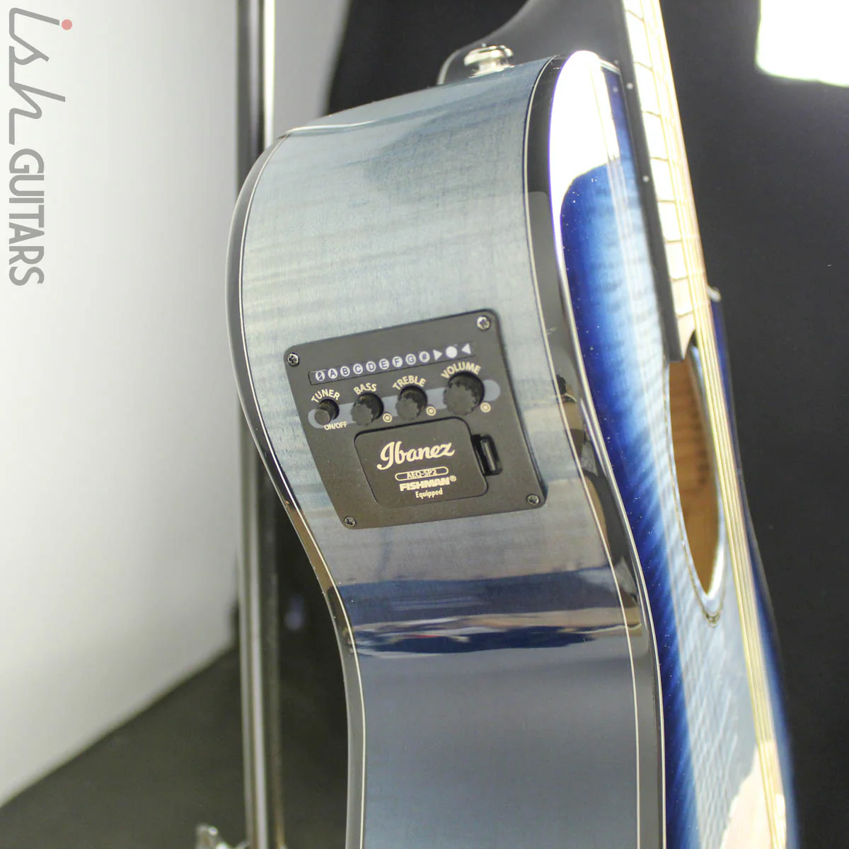 Ibanez AEWC400 Indigo Blue Burst Acoustic Electric - Image 6
