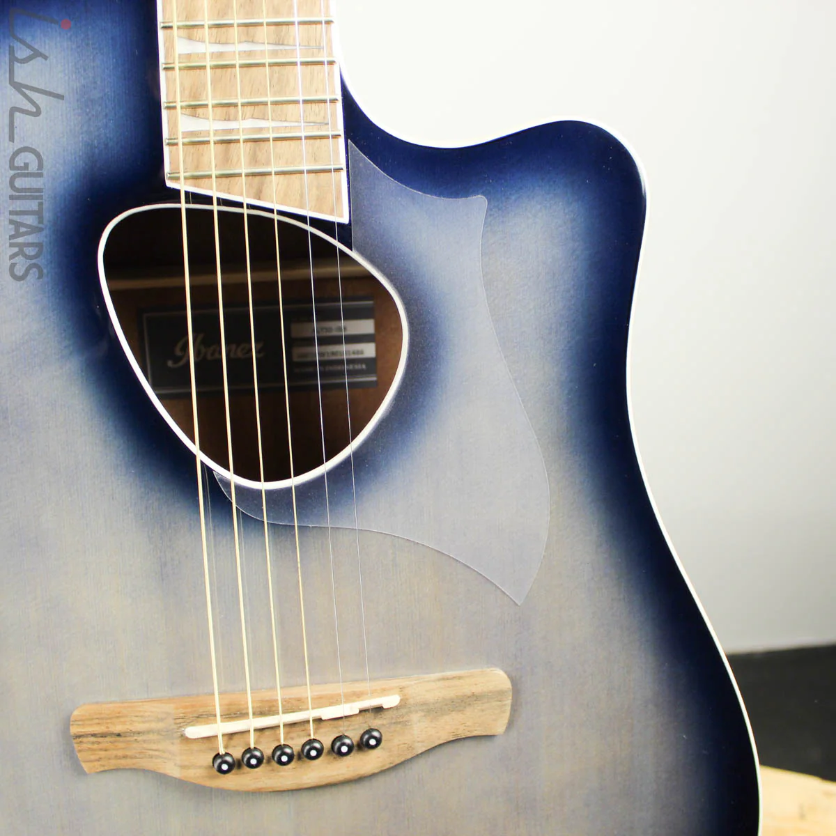 Ibanez ALT30 Indigo Blue Burst Acoustic Guitar - Image 3