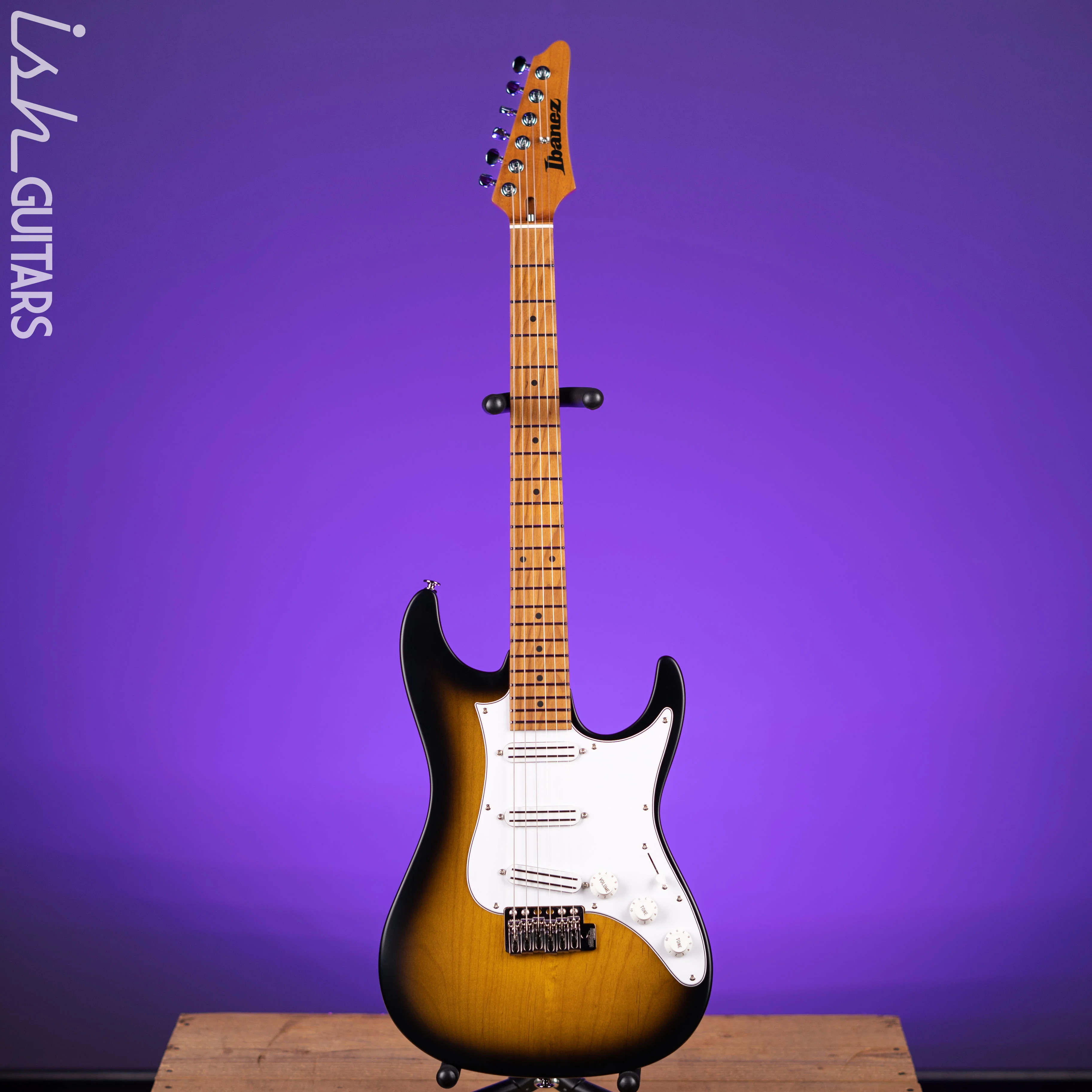 Ibanez ATZ100 Andy Timmons Signature Sunburst Flat - Image 2
