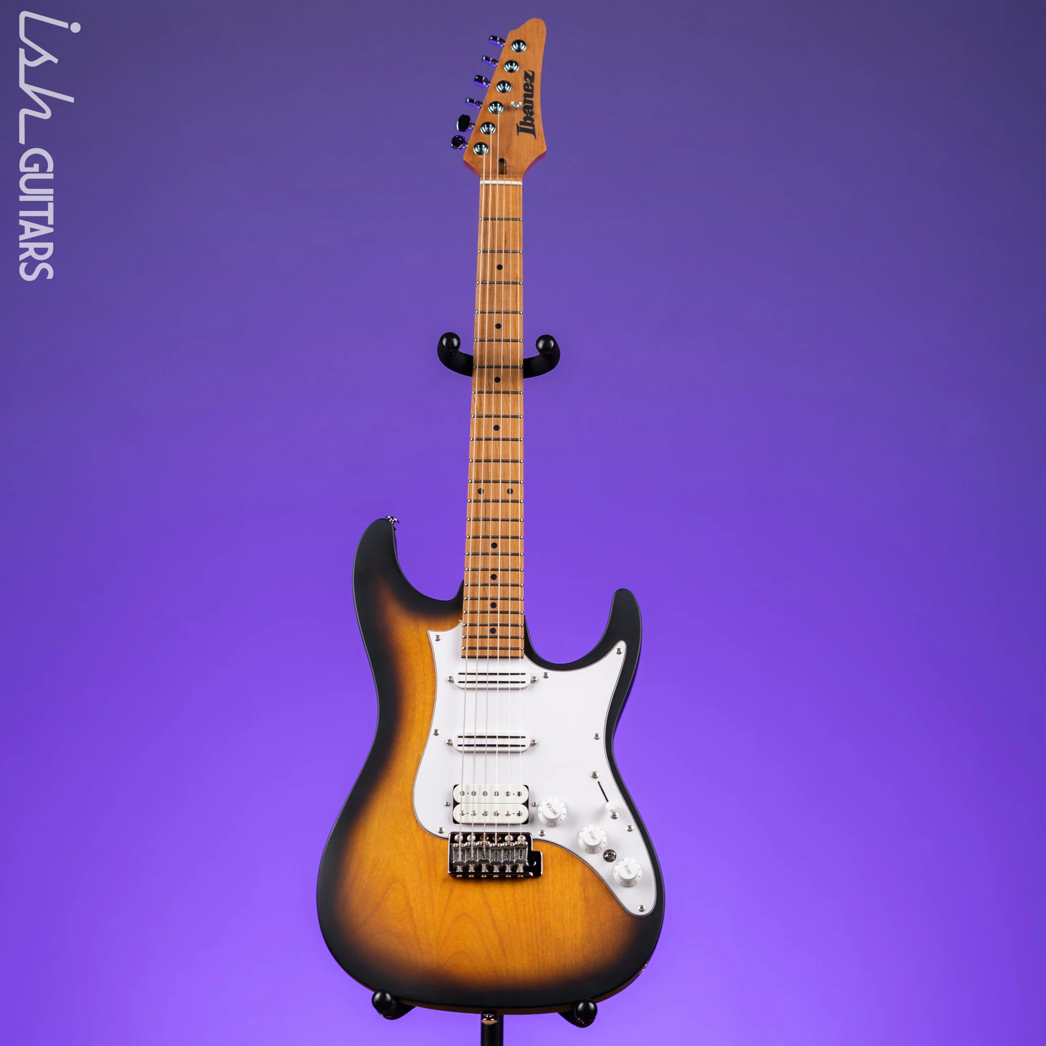 Ibanez ATZ10P Andy Timmons Signature Premium Electric Guitar Sunburst Matte Demo - Image 2