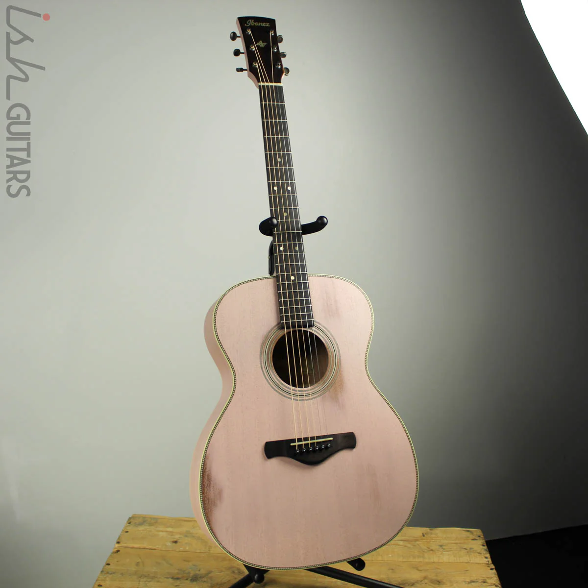 Ibanez AVC11MH Artwood Vintage Thermo Aged Antique Flamingo Pink - Image 2