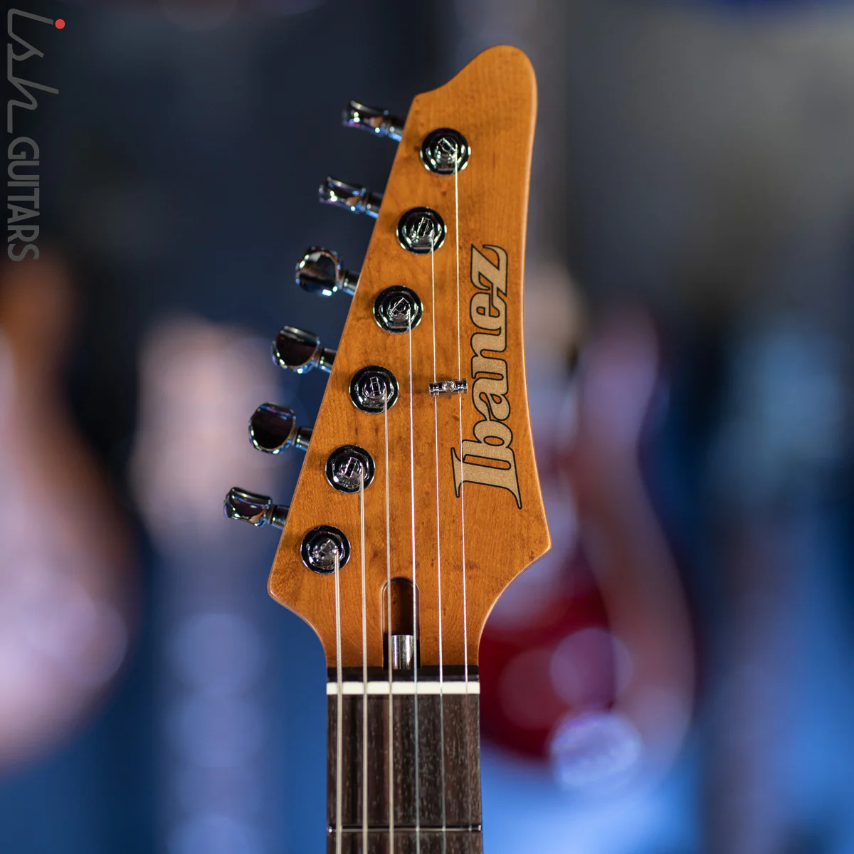 Ibanez AZ2204N Prestige Electric Guitar Prussian Blue Metallic Demo - Image 6