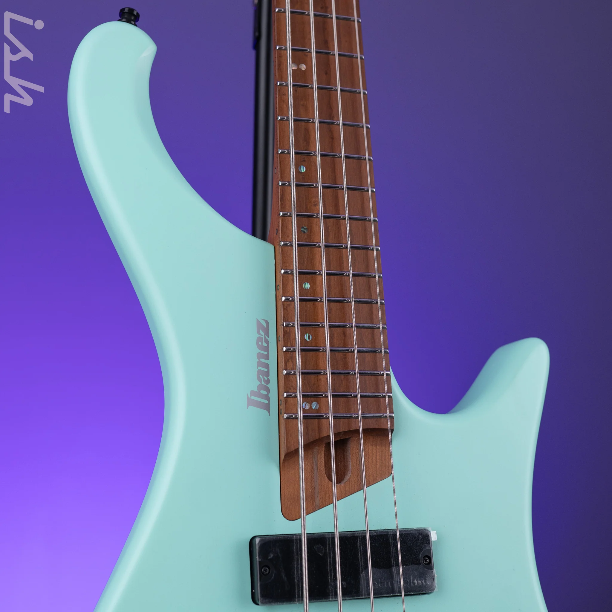 Ibanez Bass Workshop EHB1000S 4-String Bass Seafoam Green Matte - Image 3