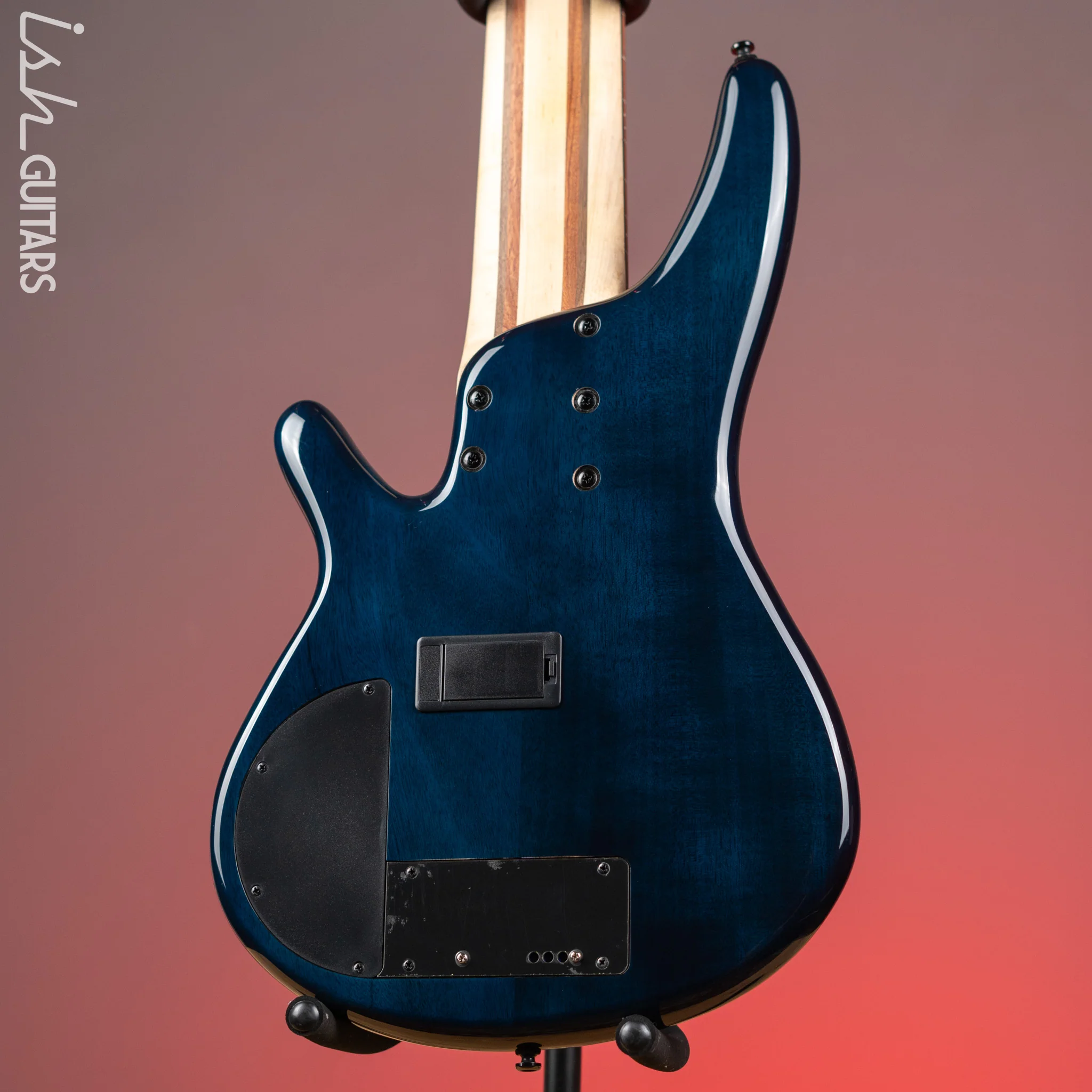 Ibanez Bass Workshop SRAS7 Cosmic Blue Starburst Demo - Image 7