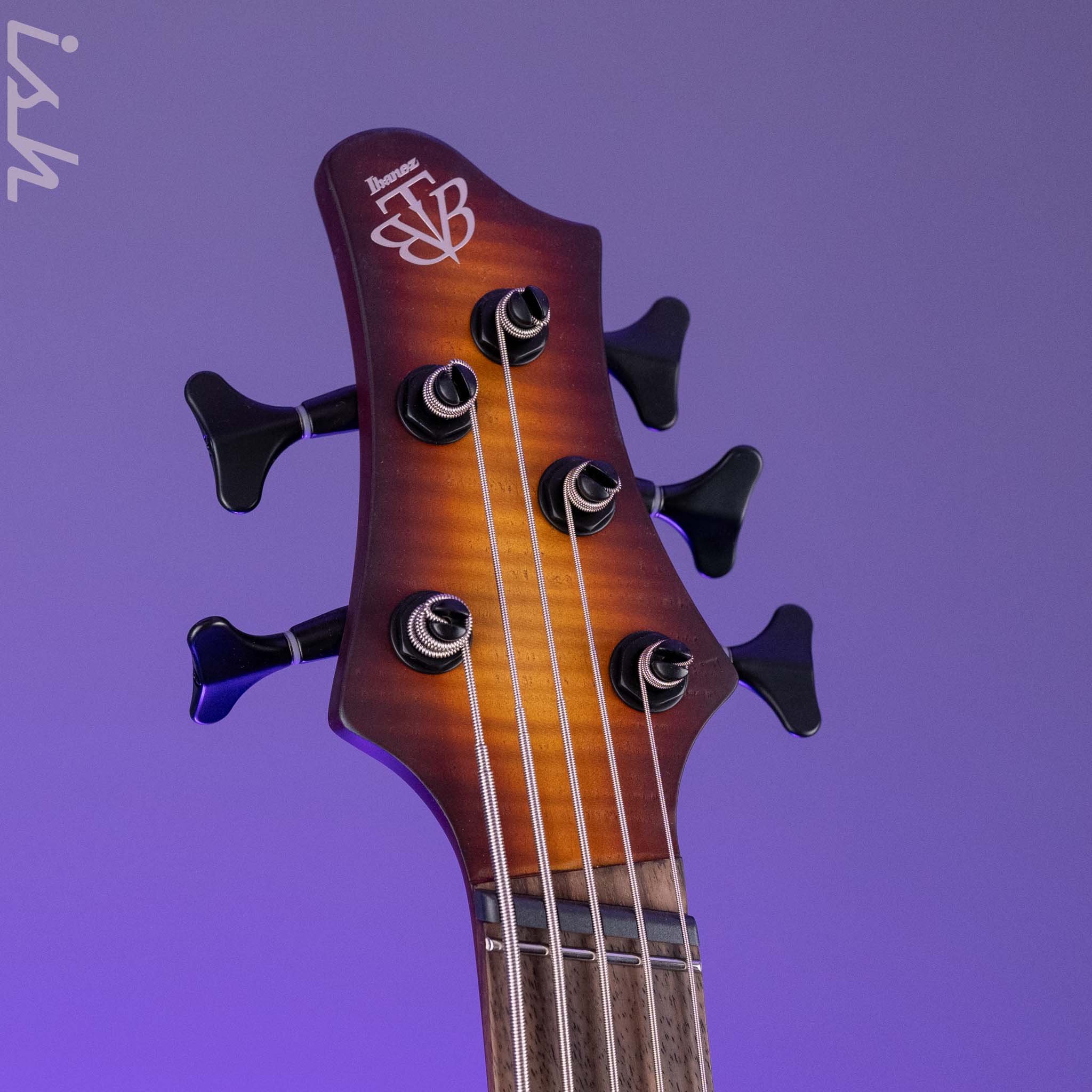 Ibanez BTB Bass Workshop Multi-Scale 5-String Bass Natural Browned Burst Flat Demo - Image 5
