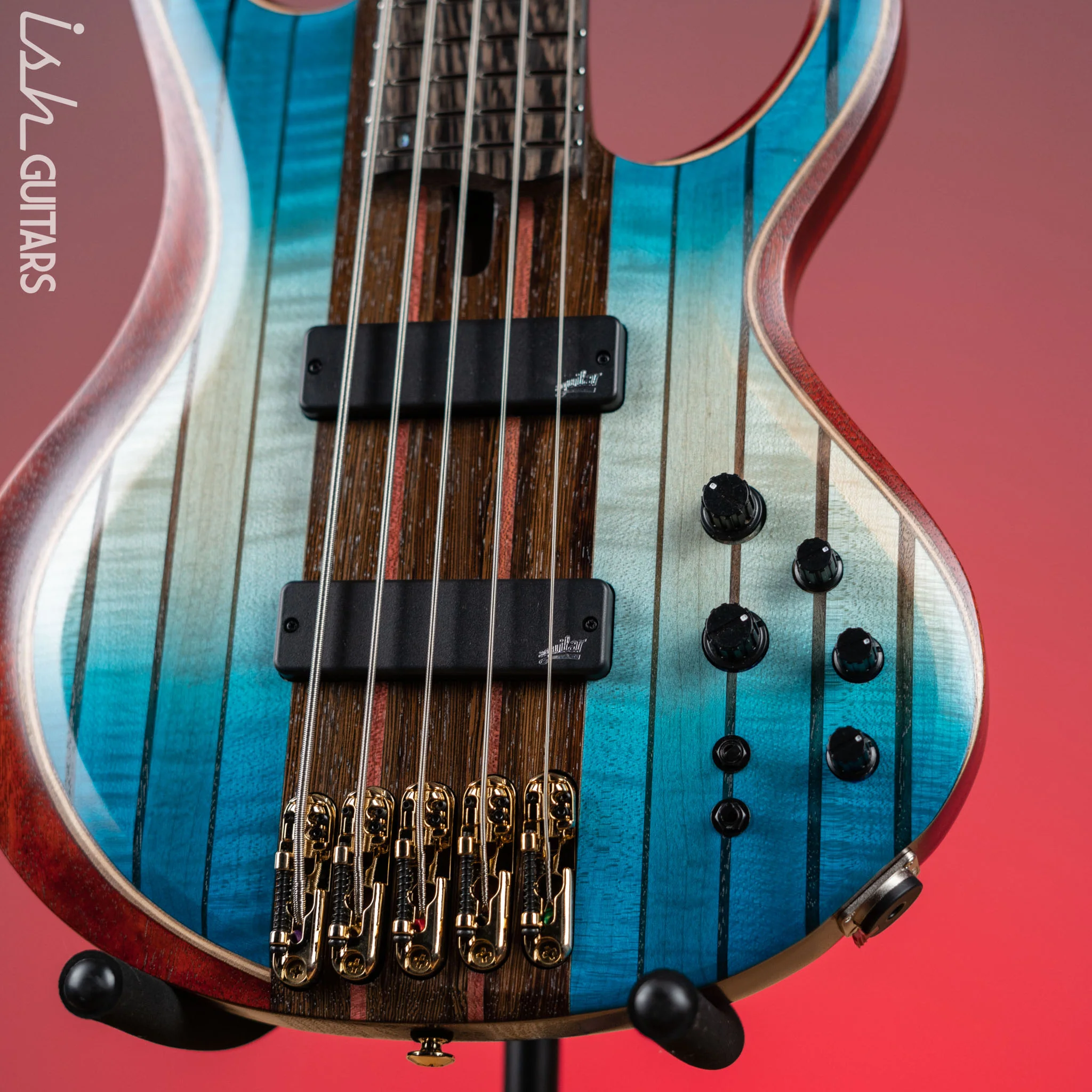 Ibanez BTB1935 Premium 5-String Bass Caribbean Islet Low Gloss Demo - Image 4