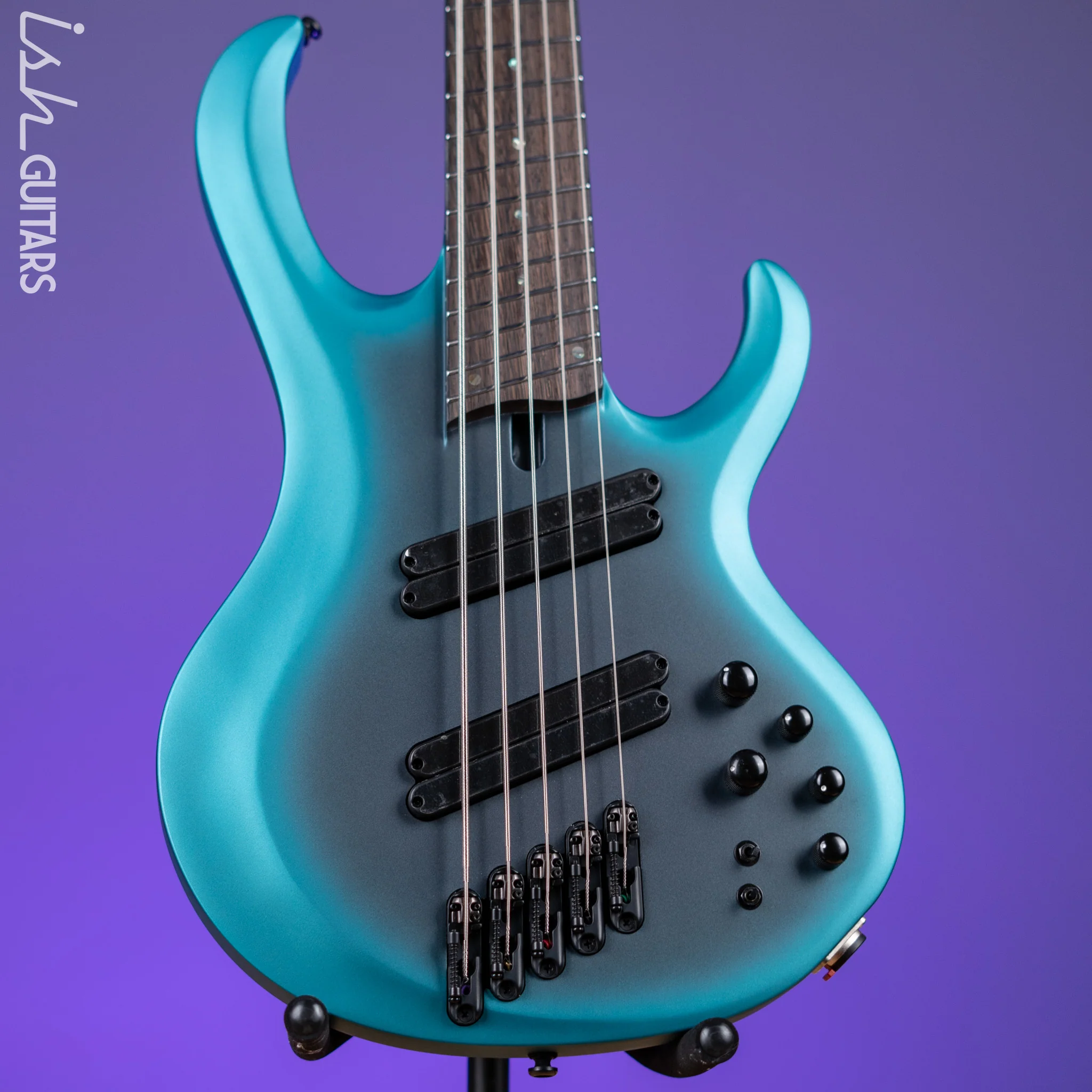 Ibanez BTB605MS Multi-Scale 5-String Bass Cerulean Aura Burst Matte Demo