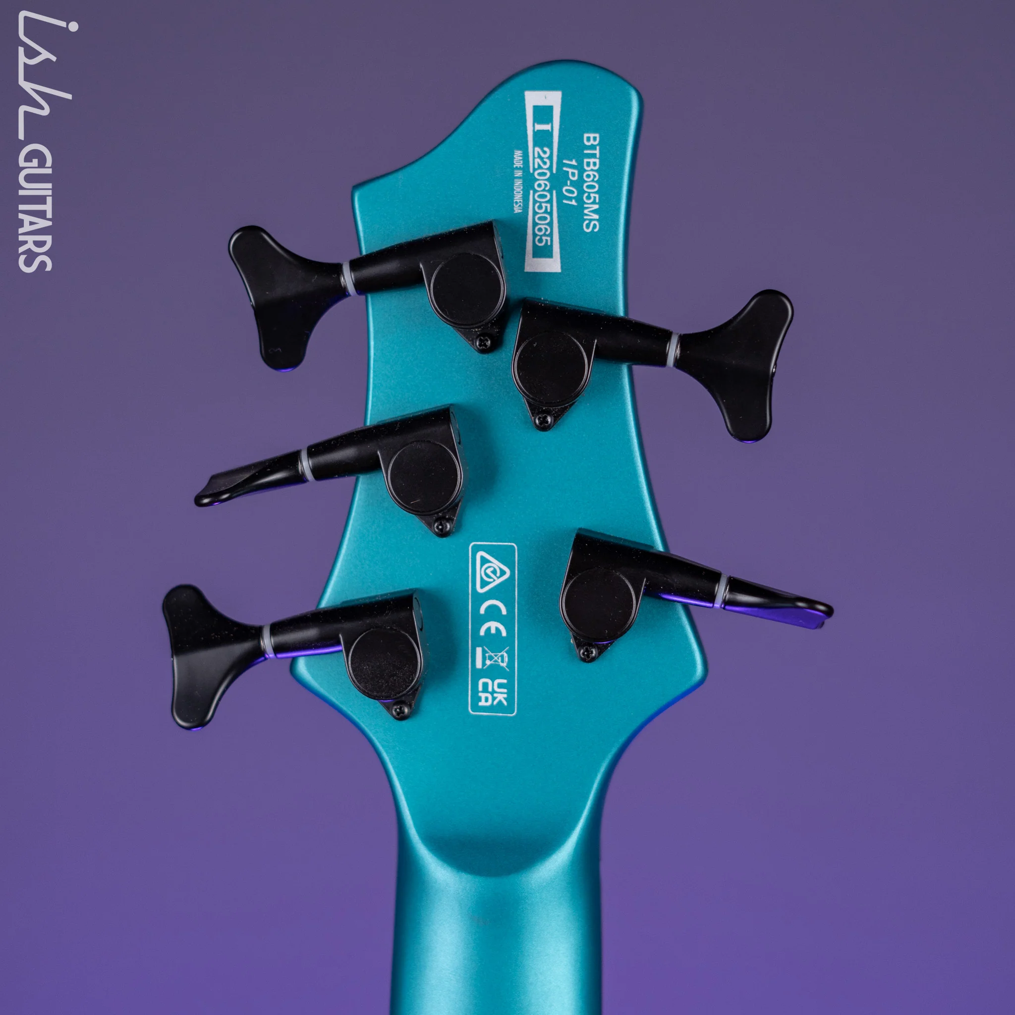 Ibanez BTB605MS Multi-Scale 5-String Bass Cerulean Aura Burst Matte Demo - Image 11
