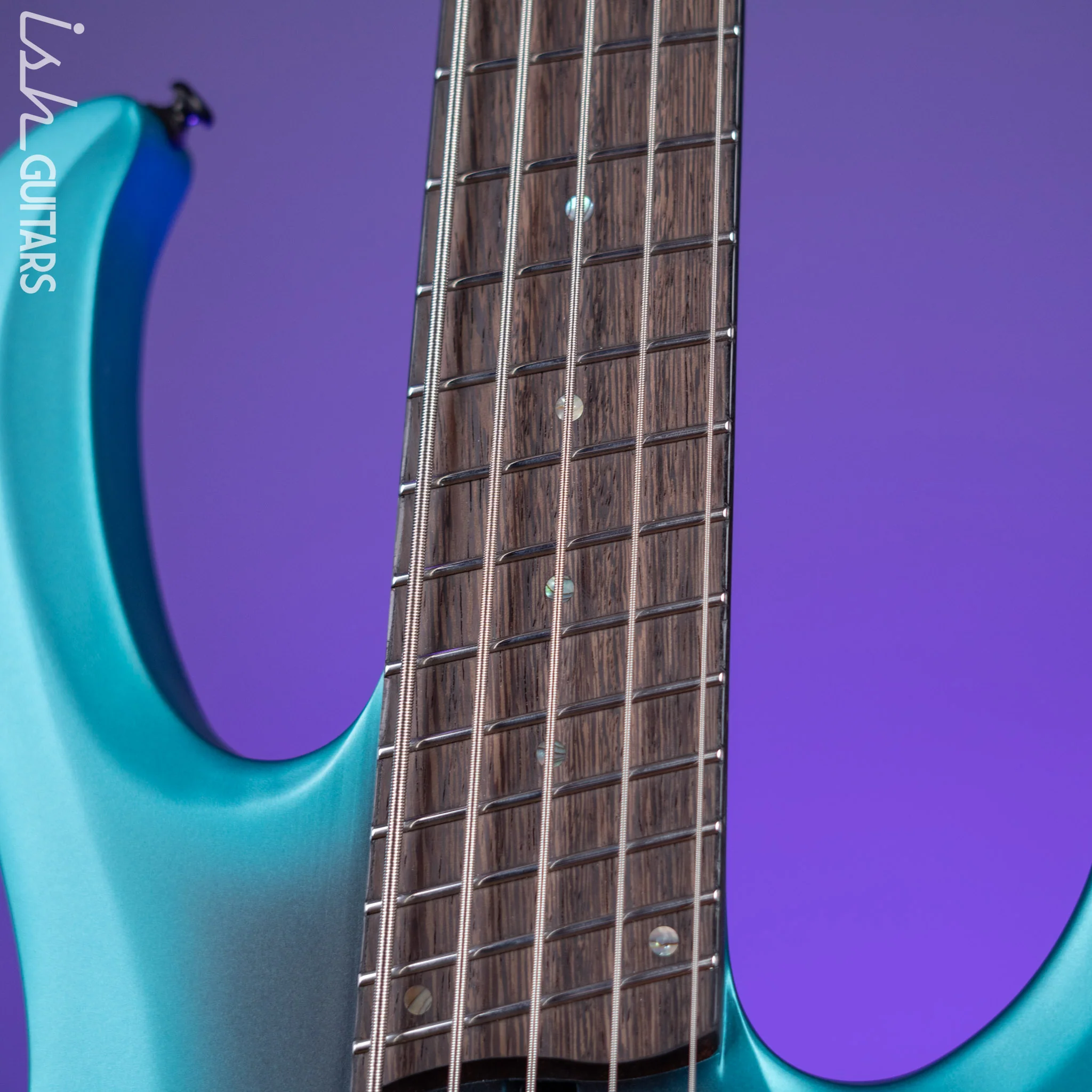 Ibanez BTB605MS Multi-Scale 5-String Bass Cerulean Aura Burst Matte Demo - Image 5