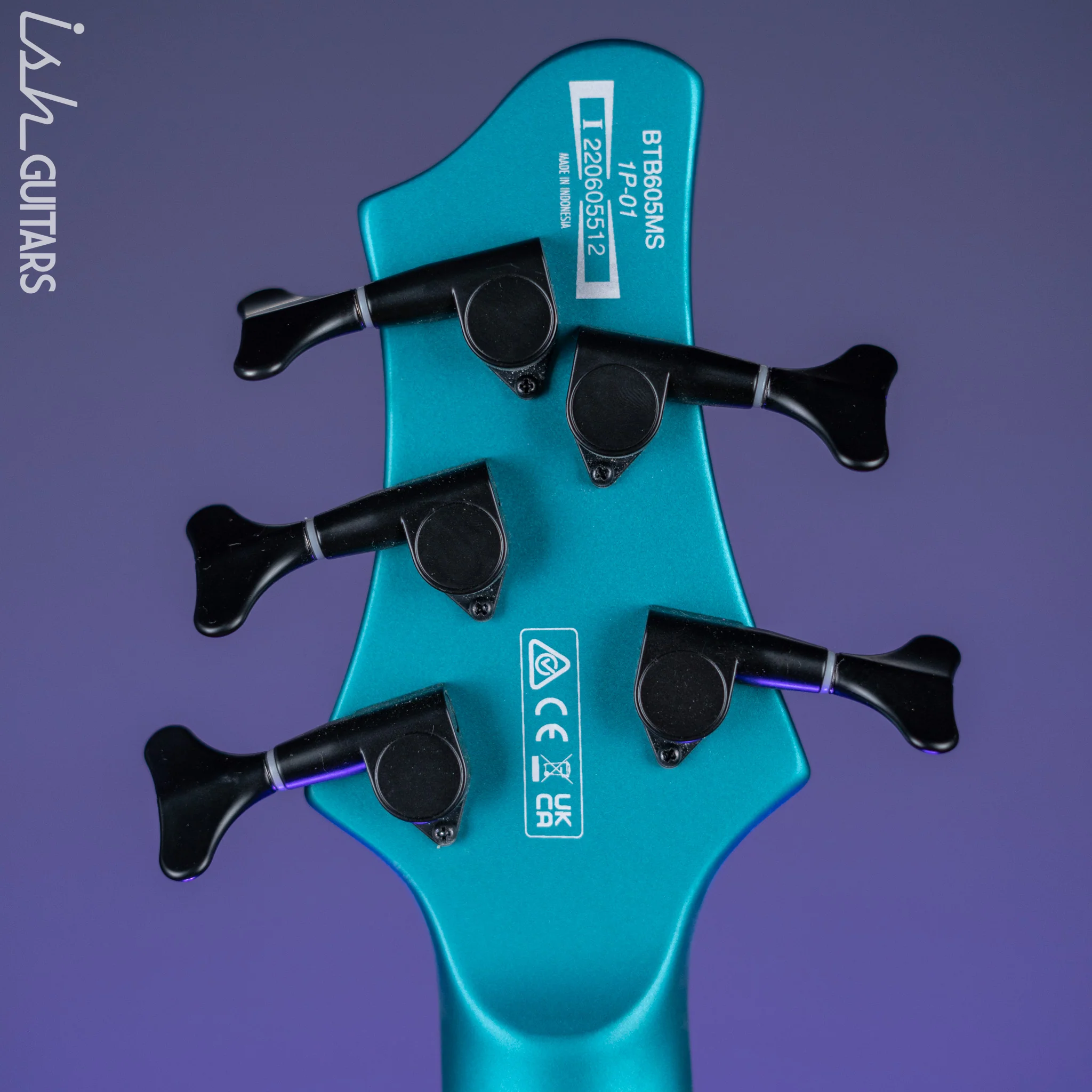 Ibanez BTB605MS Multi-Scale 5-String Bass Cerulean Aura Burst Matte - Image 11