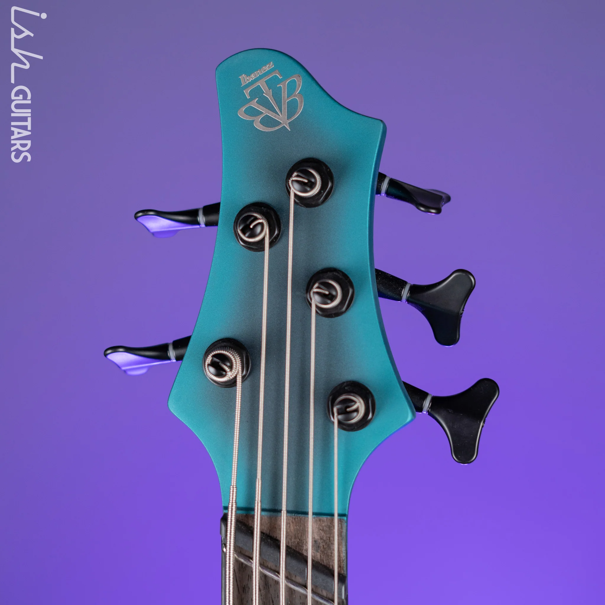 Ibanez BTB605MS Multi-Scale 5-String Bass Cerulean Aura Burst Matte Demo - Image 6