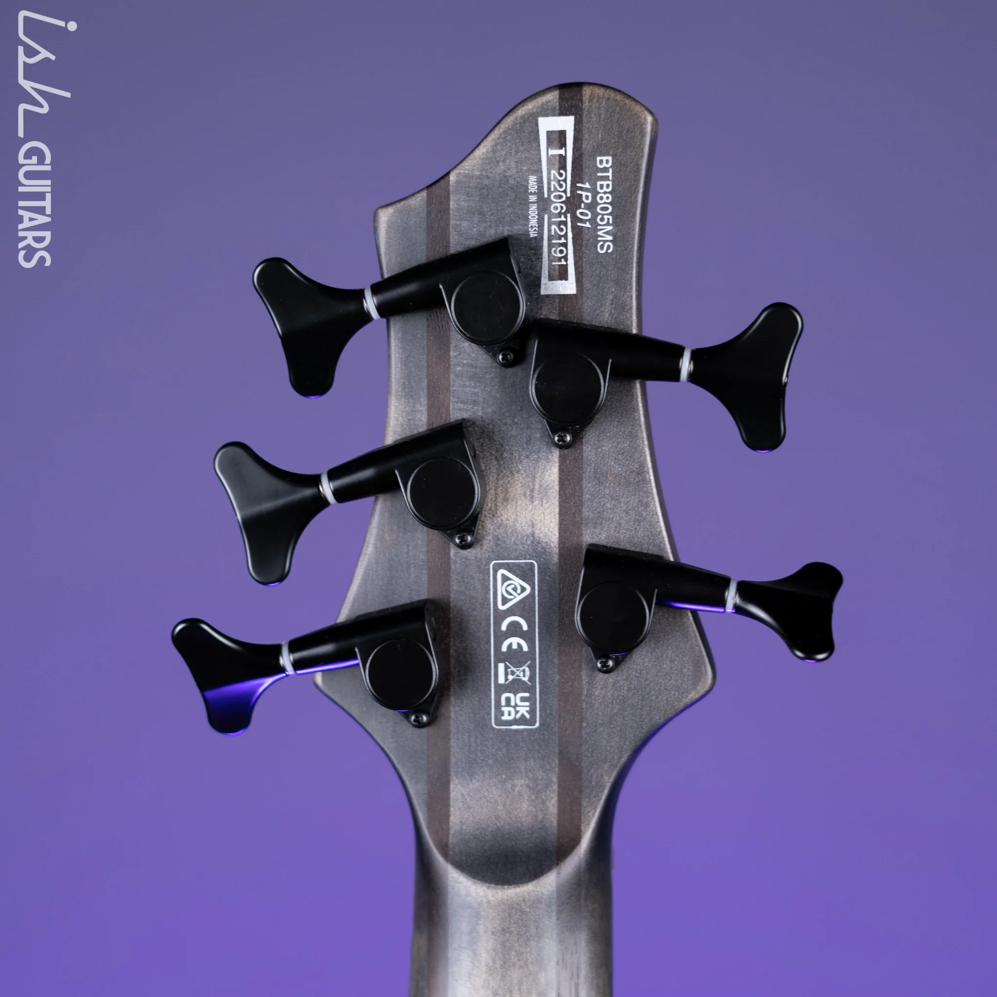 Ibanez BTB805MS Multi-Scale 5-String Bass Transparent Grey Flat Demo - Image 11