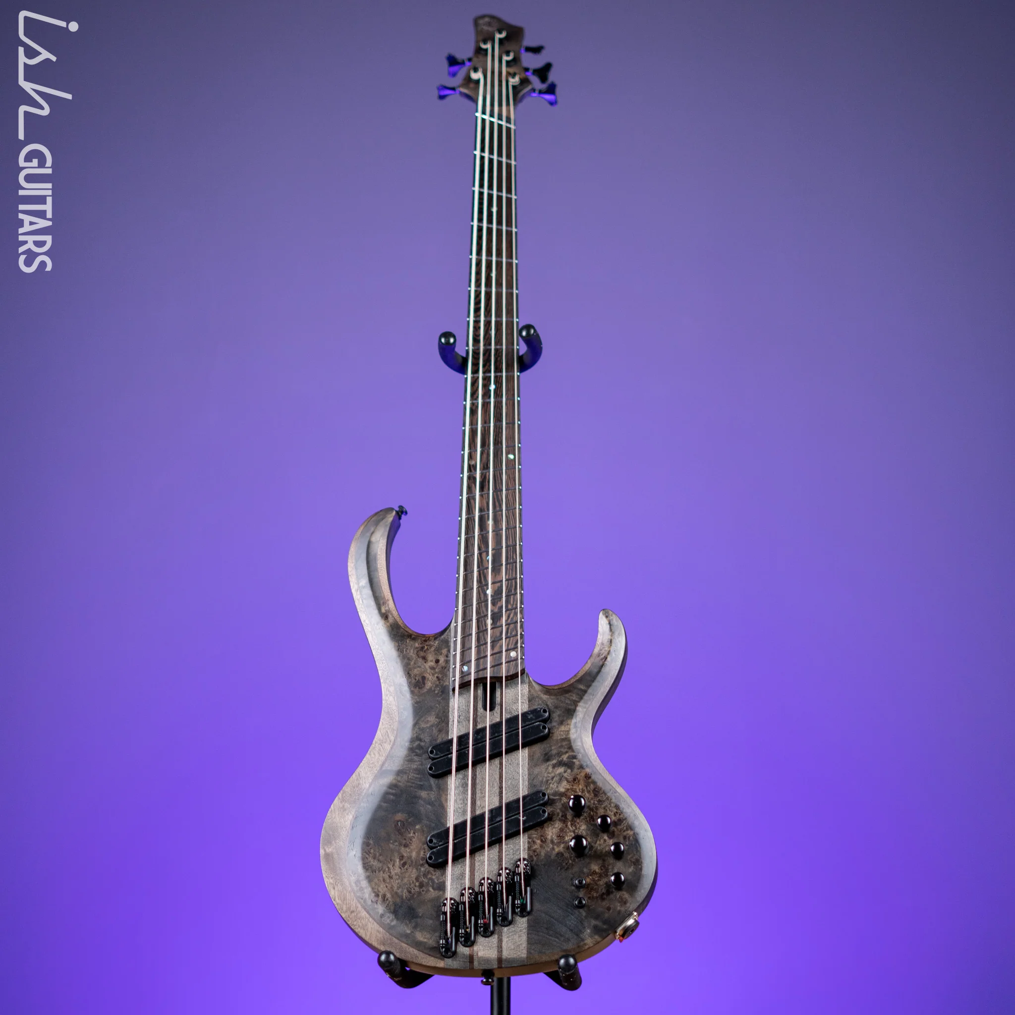 Ibanez BTB805MS Multi-Scale 5-String Bass Transparent Grey Flat - Image 2