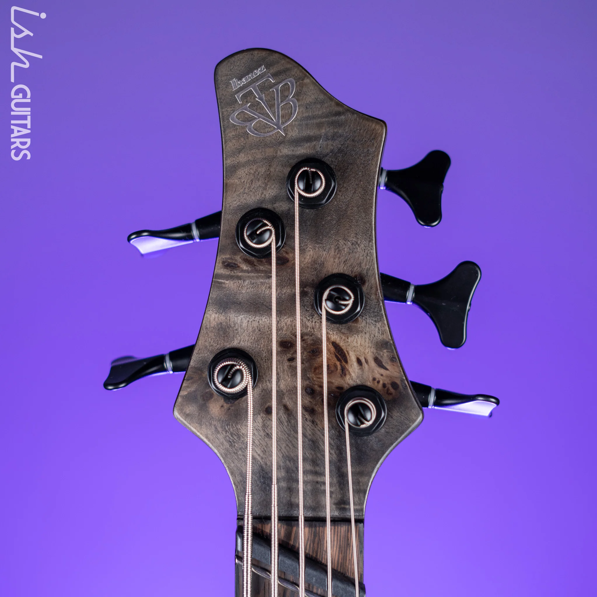 Ibanez BTB805MS Multi-Scale 5-String Bass Transparent Grey Flat - Image 6
