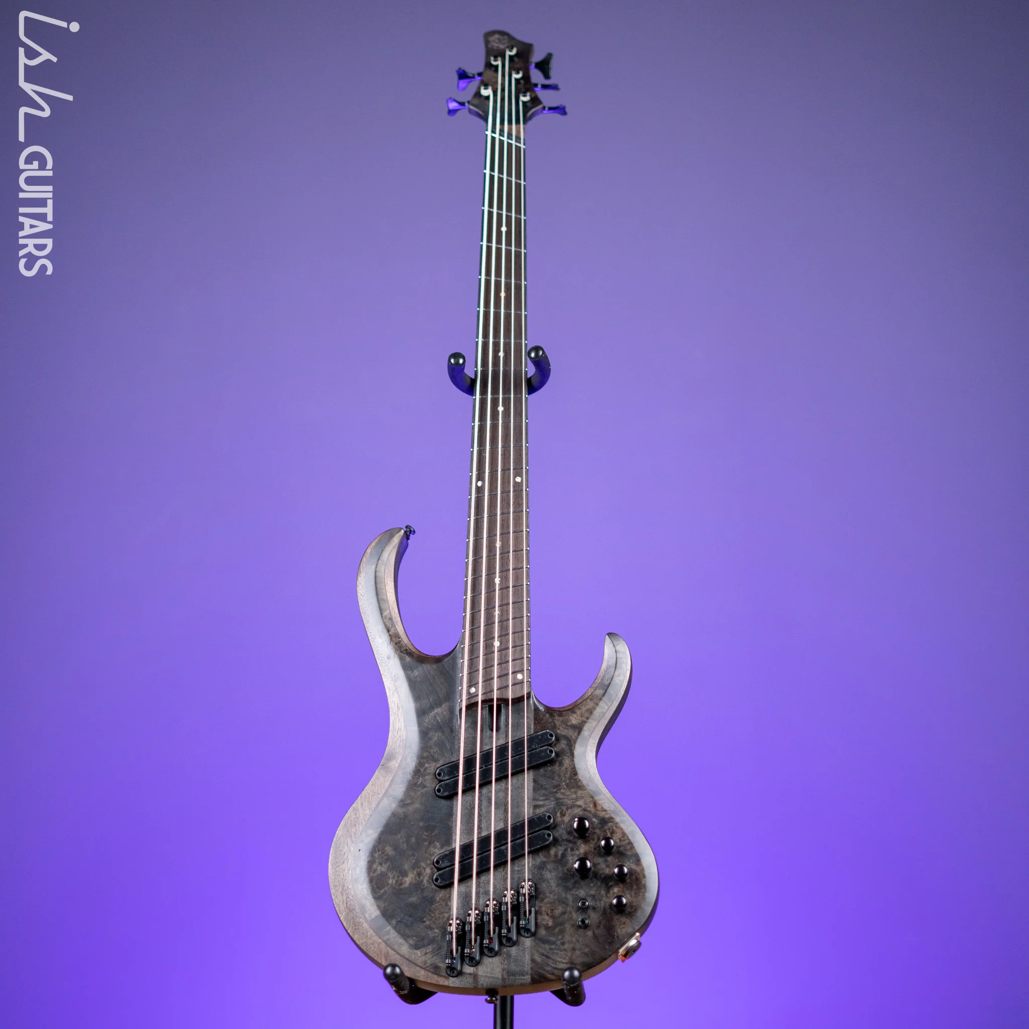 Ibanez BTB805MS Multi-Scale 5-String Bass Transparent Grey Flat - Image 2