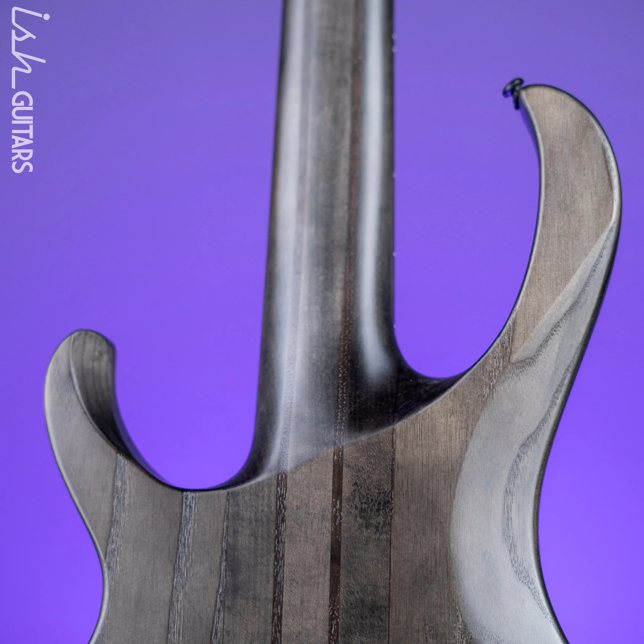 Ibanez BTB805MS Multi-Scale 5-String Bass Transparent Grey Flat - Image 8
